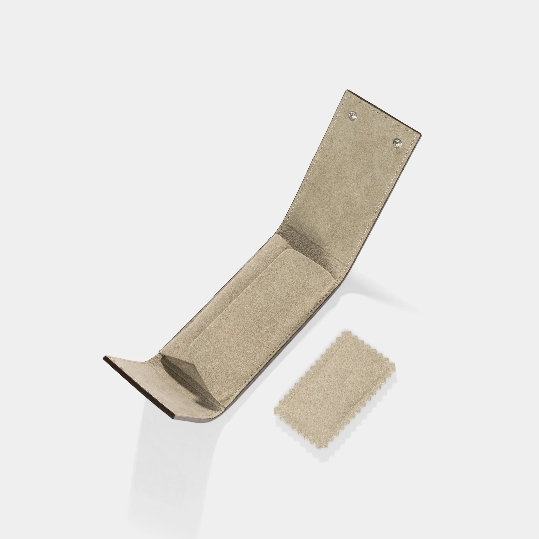 Sub Dark Brown Watch Pouch - Chevalin Leather - 5513 Print - Image 3