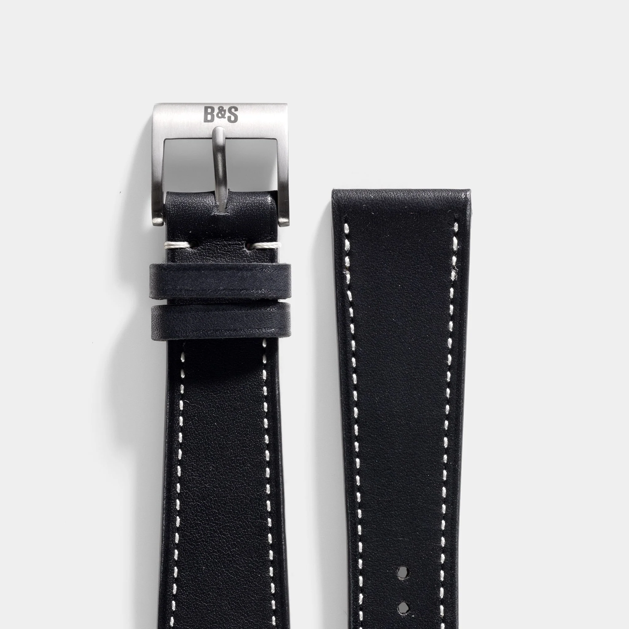 Chevalin Black Leather Watch Strap - Image 7