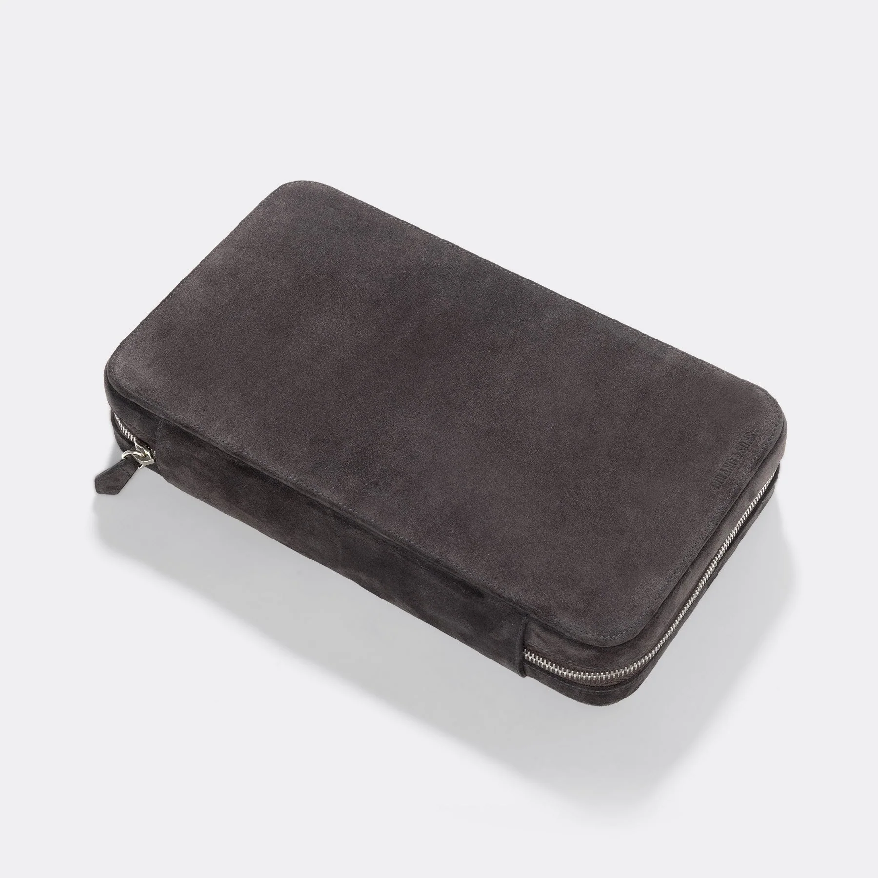 Black Brown Suede 10 Watch Leather Zip Folder - Image 5