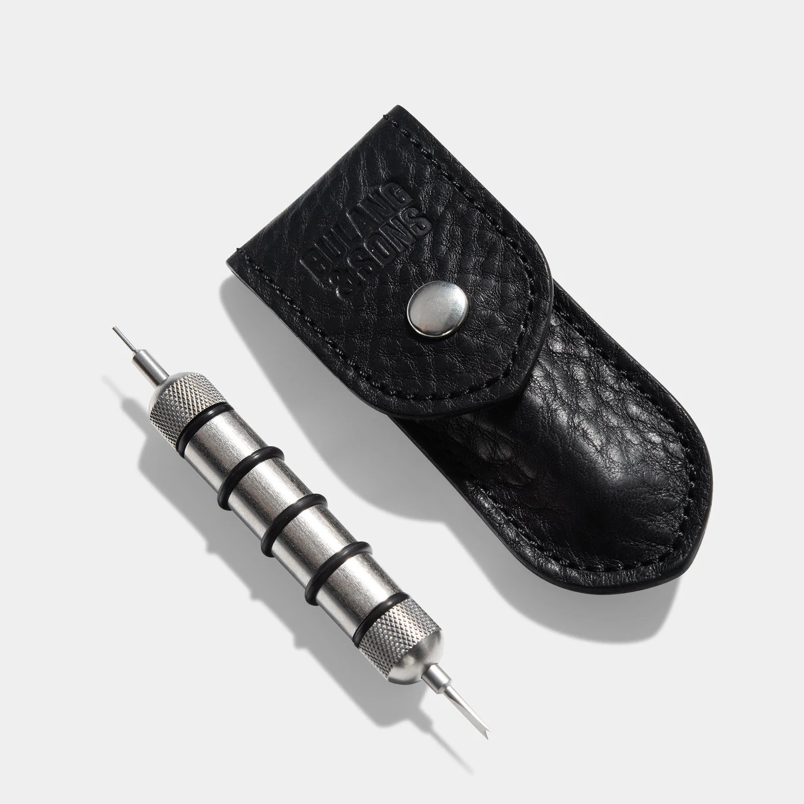 Black Leather Spring Bar Travel Tool Set - Image 6