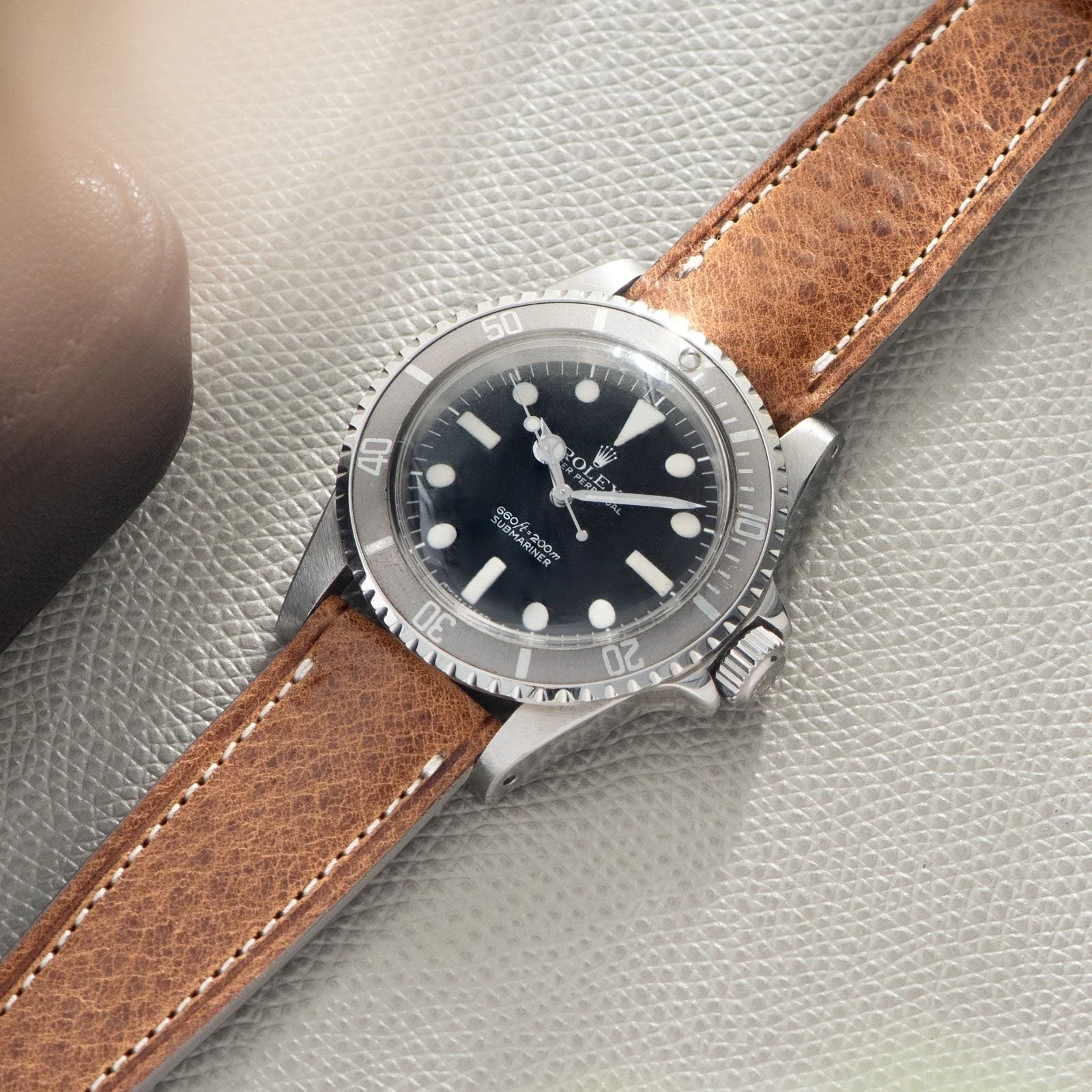 Bohémien Brown Leather Watch Strap - Image 4