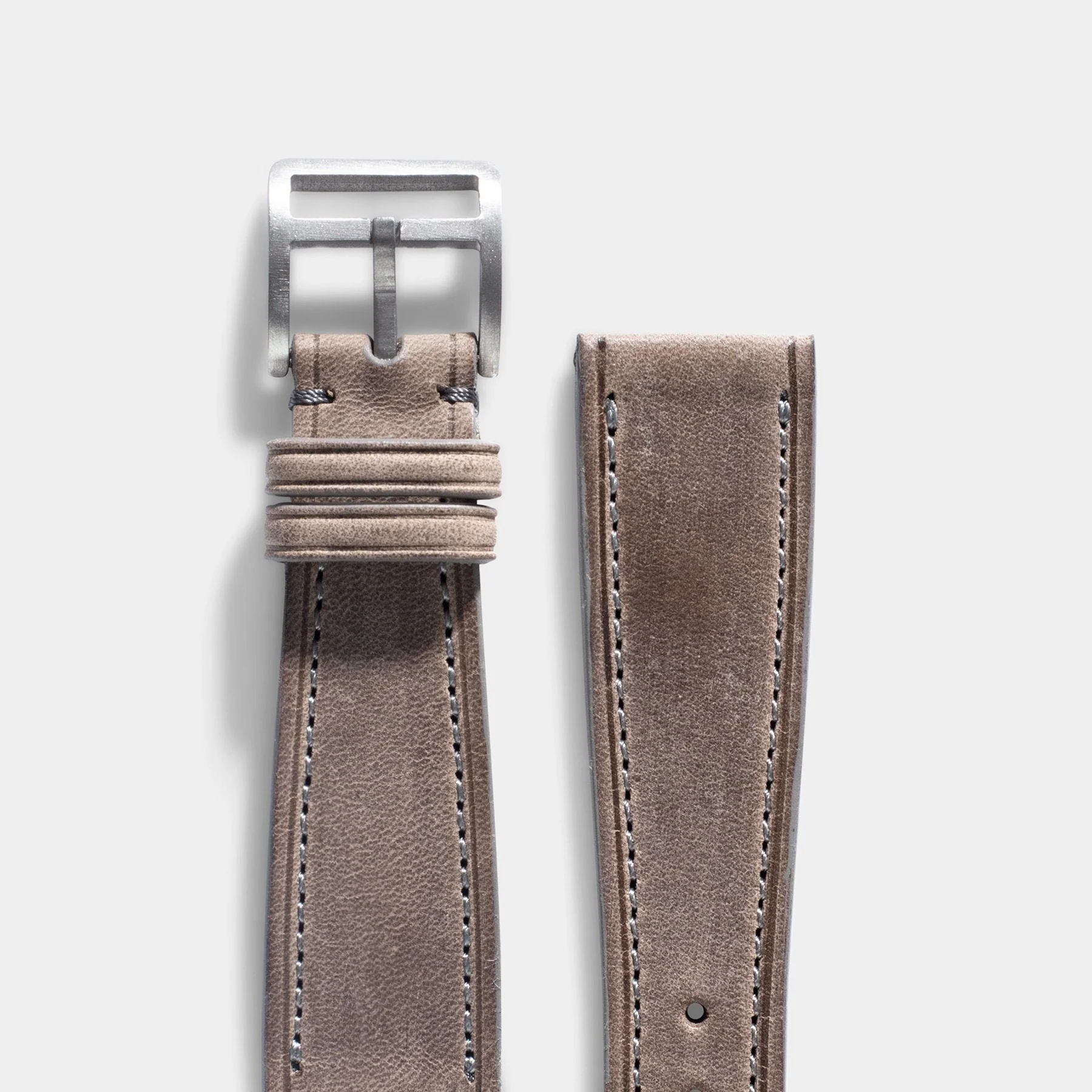 Café au Lait Leather Watch Strap - Image 4