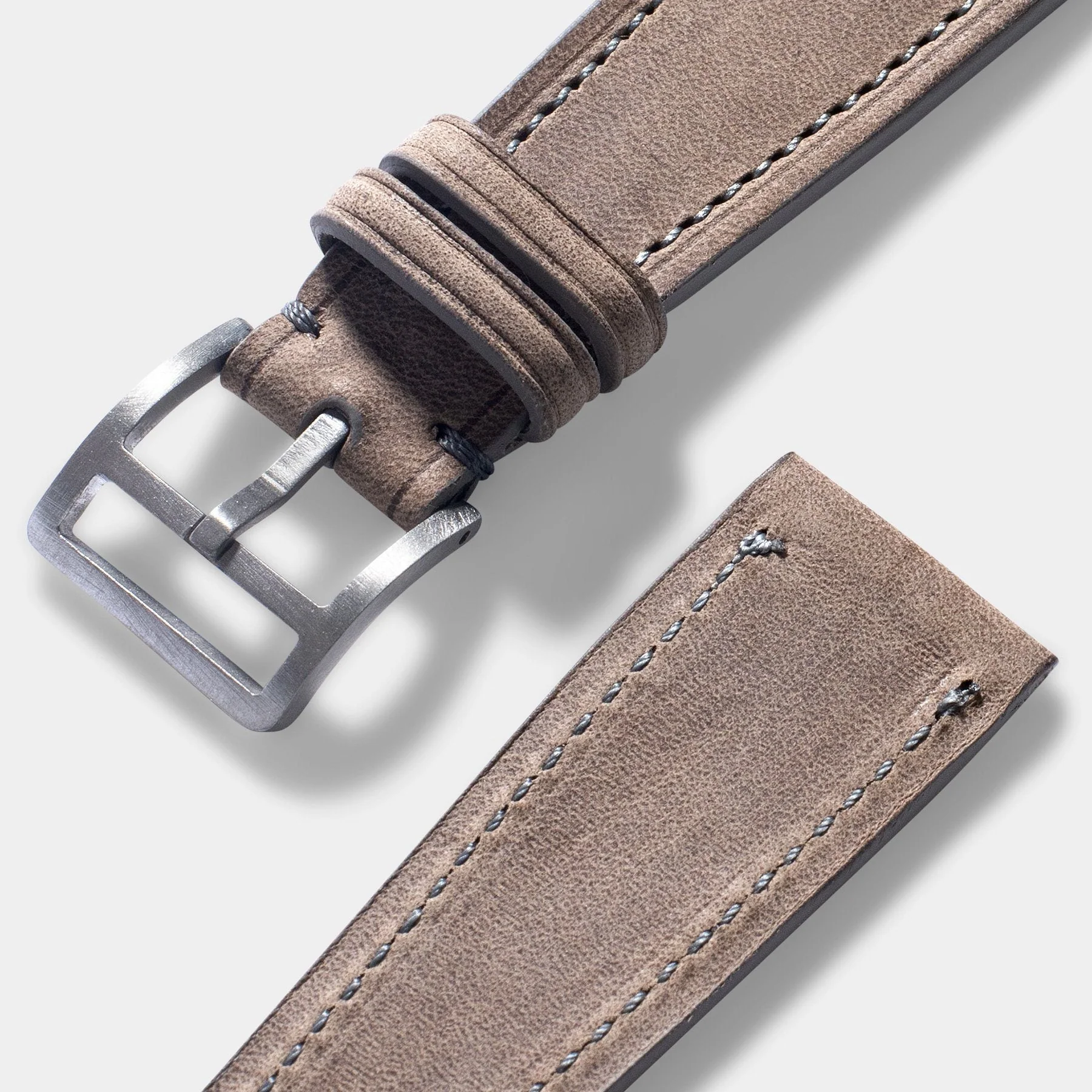 Café au Lait Leather Watch Strap - Image 6