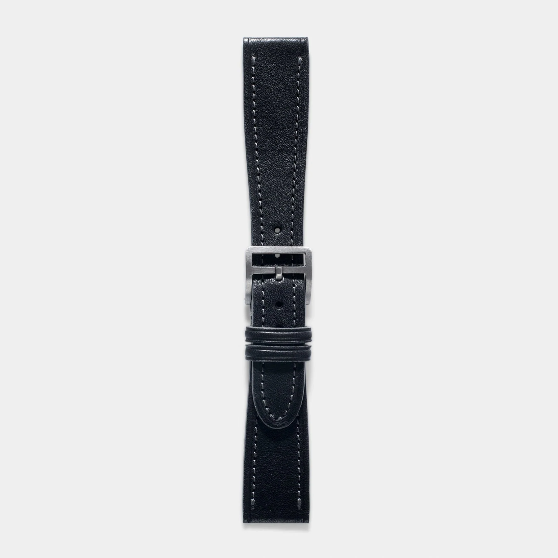 Café Noir Black Leather Watch Strap - Image 6