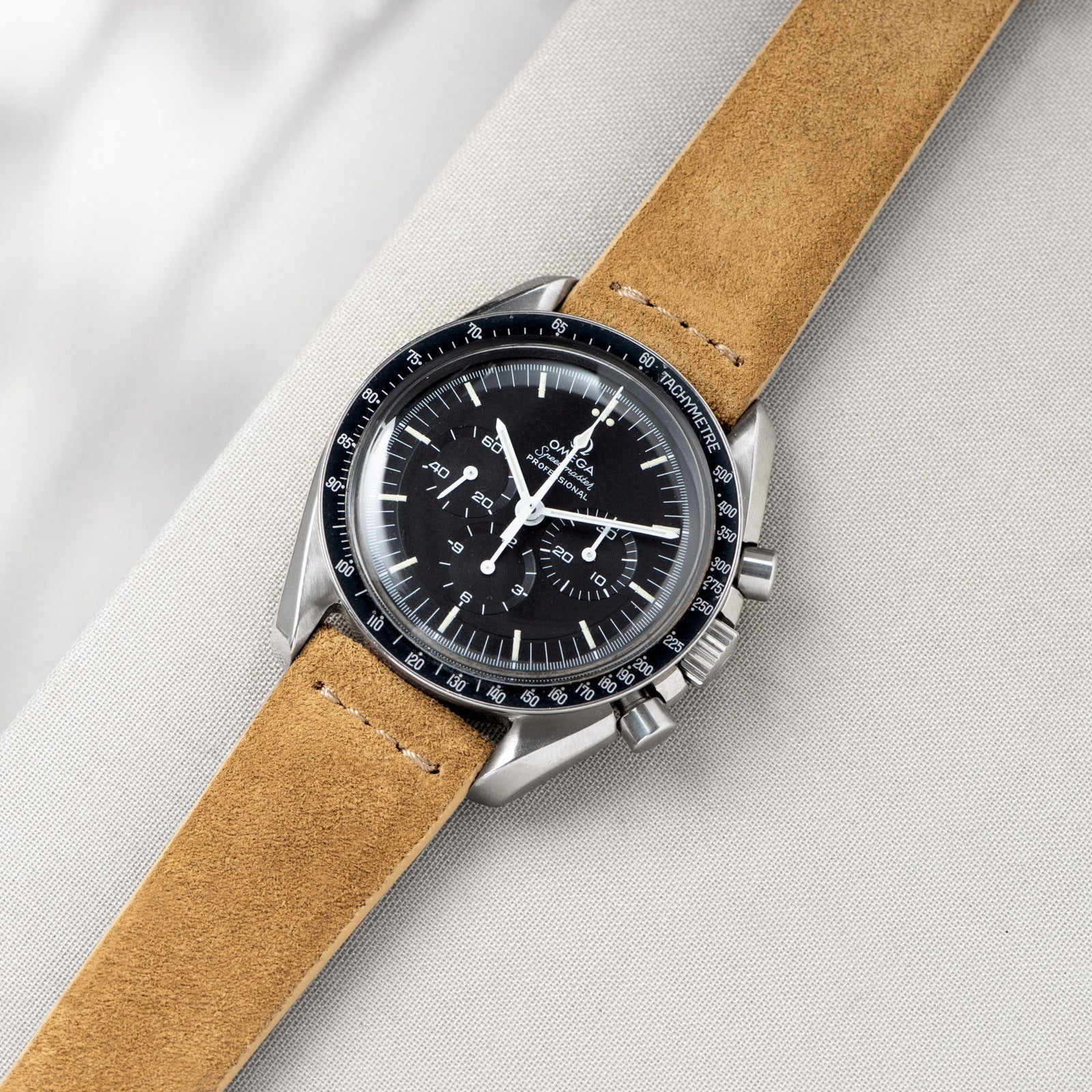 Camel Brown Silky Suede Watch Strap - Image 3