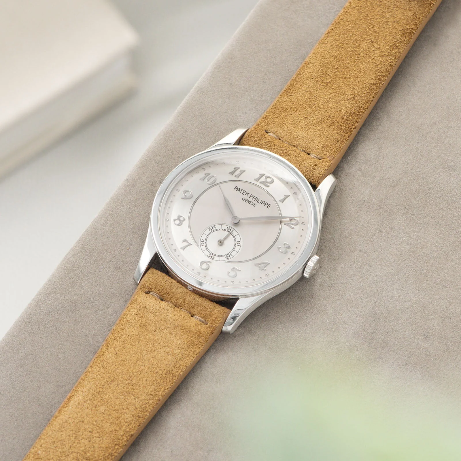 Camel Brown Silky Suede Watch Strap - Image 4