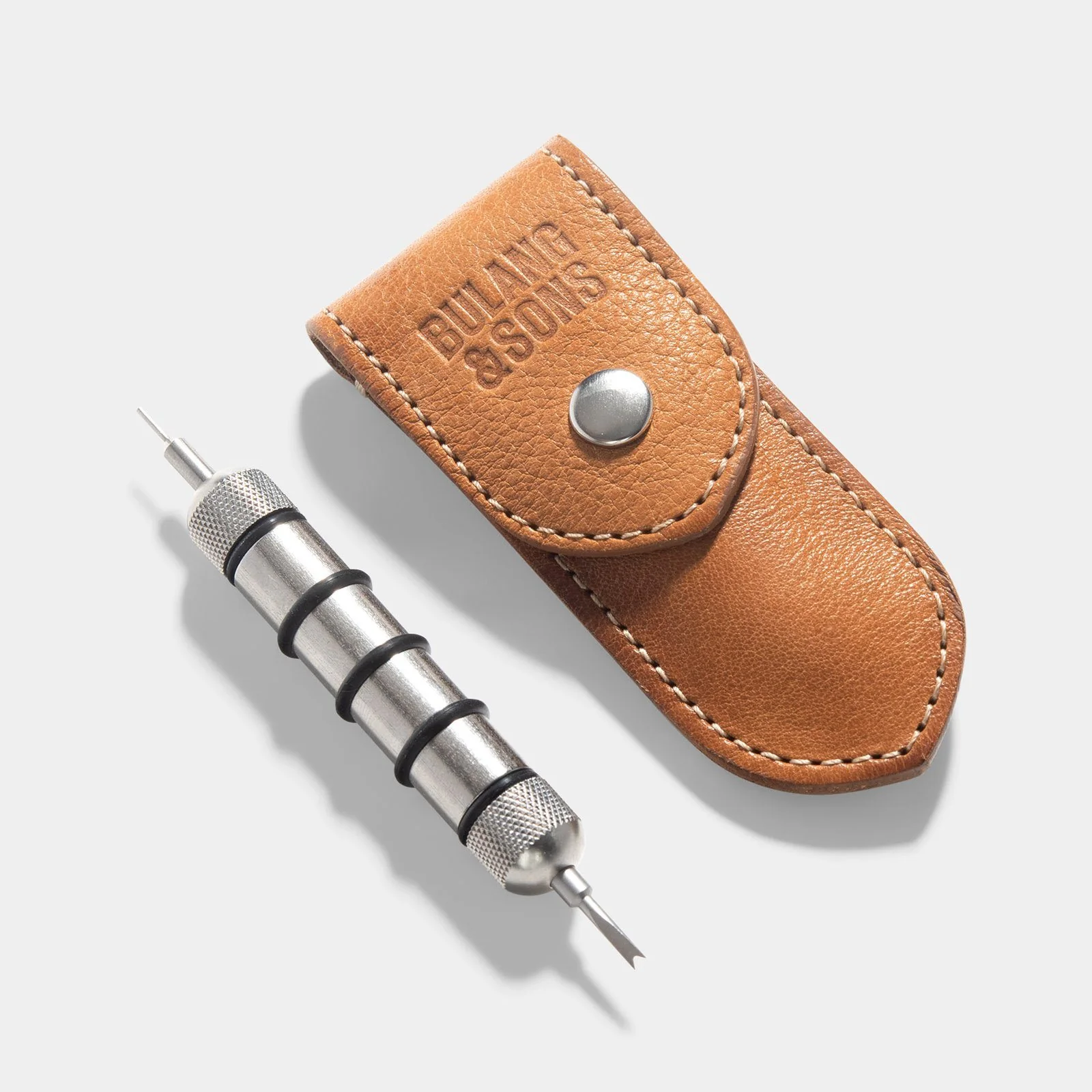 Caramel Brown Spring Bar Travel Tool Set - Image 7