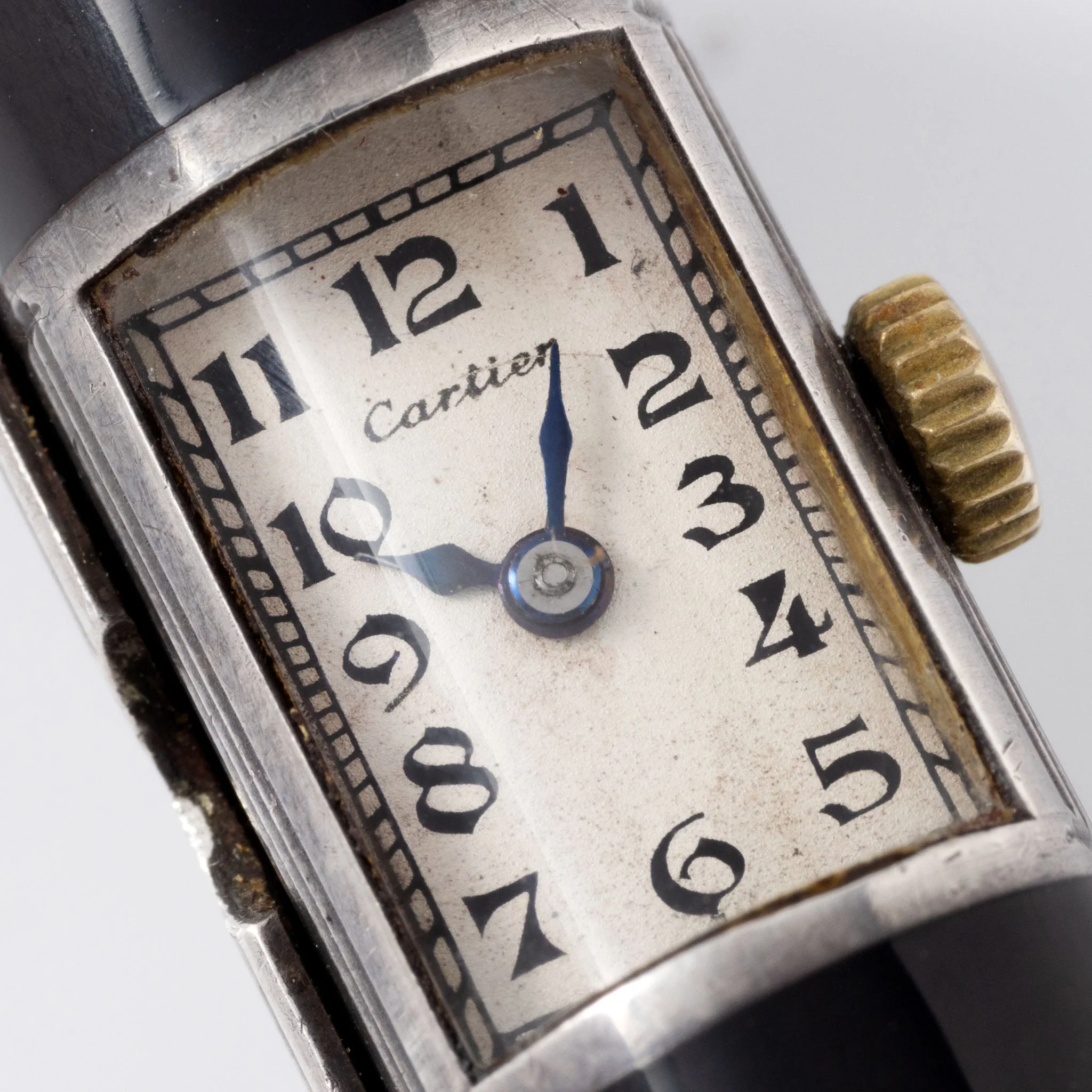 Cartier Art Deco Pencil Watch with Concealed Lighter Sterling Silver - Image 3