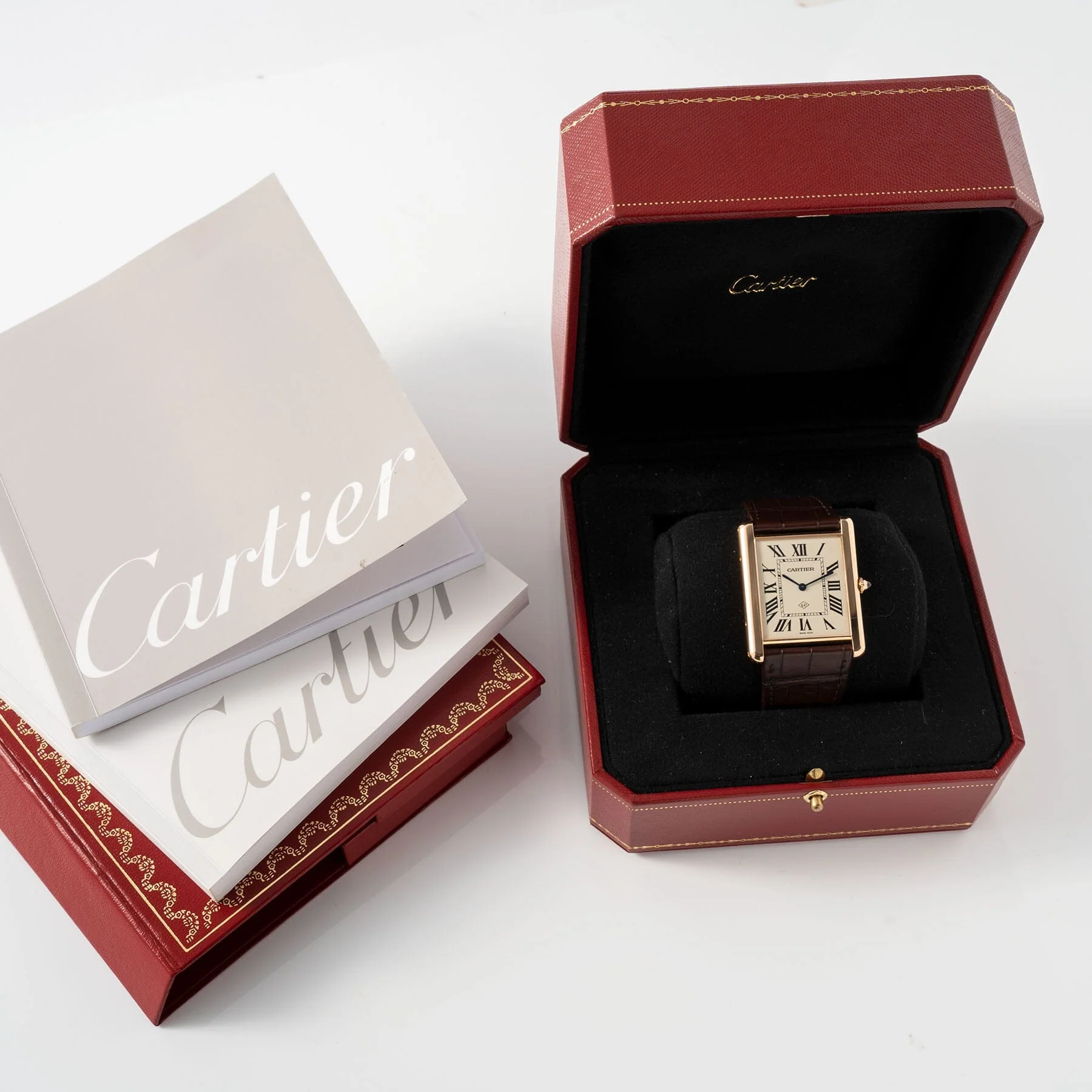 Cartier Tank Louis XL 3280 Collaborateur Edition 18kt Rose Gold Box and Papers - Image 4