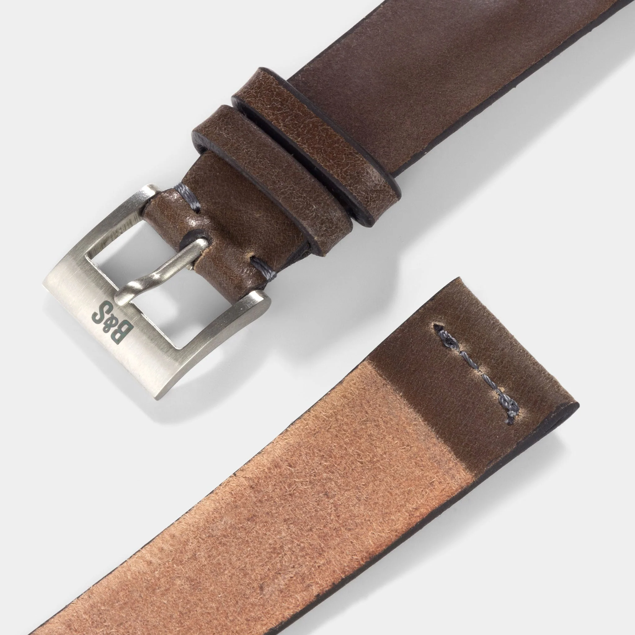 Cavallo Faded Brown Cordovan Leather Watch Strap - Image 5