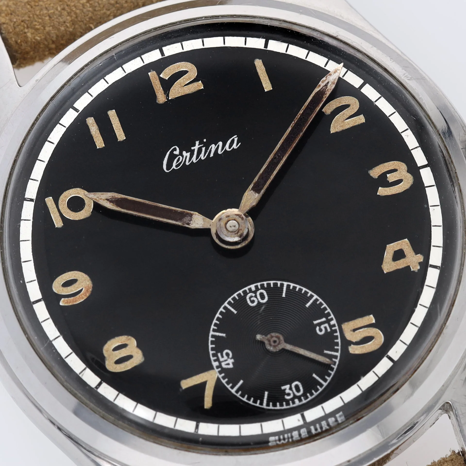 Certina 8721.1 Dress Watch in Steel Glossy Black Dial - Image 3