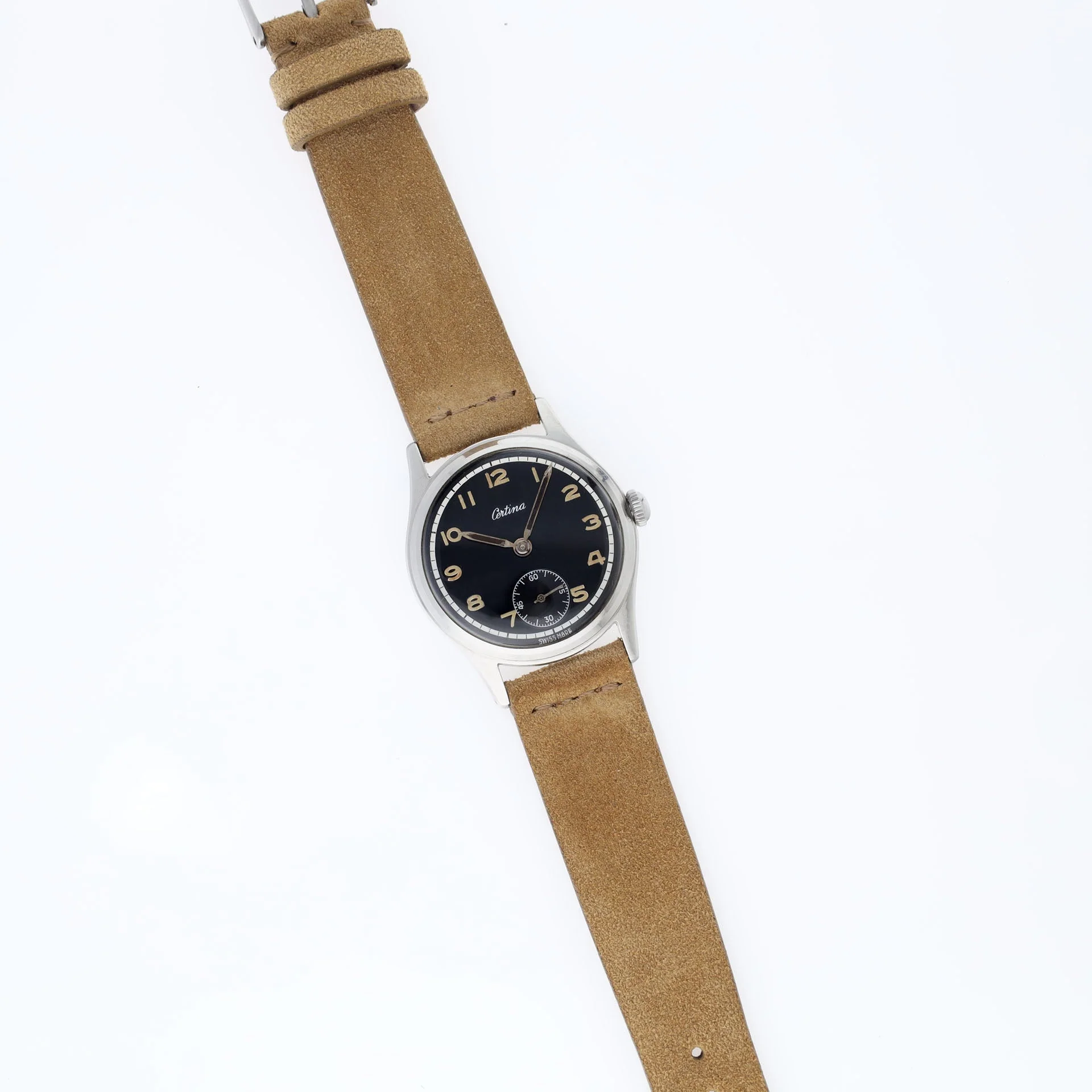 Certina 8721.1 Dress Watch in Steel Glossy Black Dial - Image 5