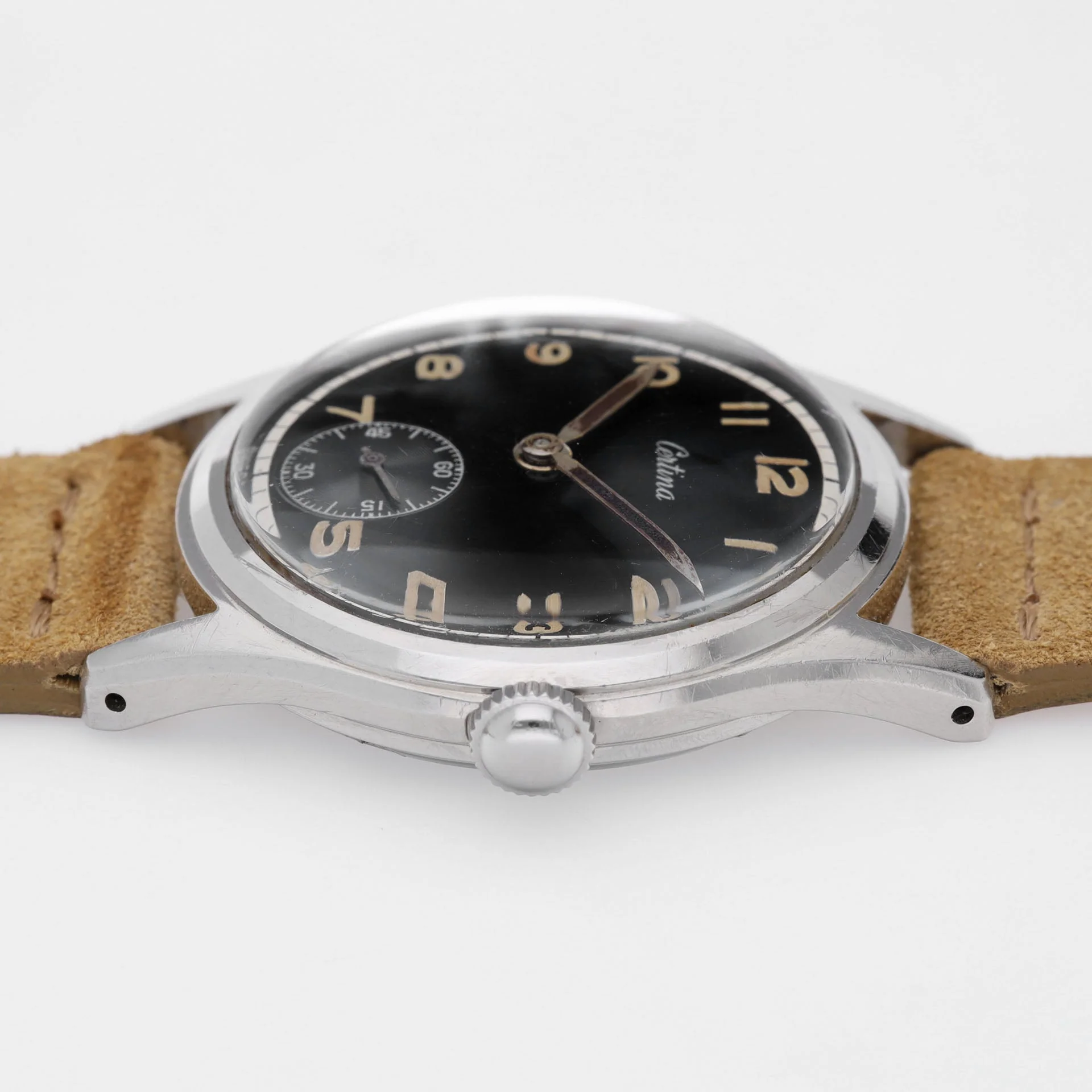 Certina 8721.1 Dress Watch in Steel Glossy Black Dial - Image 7