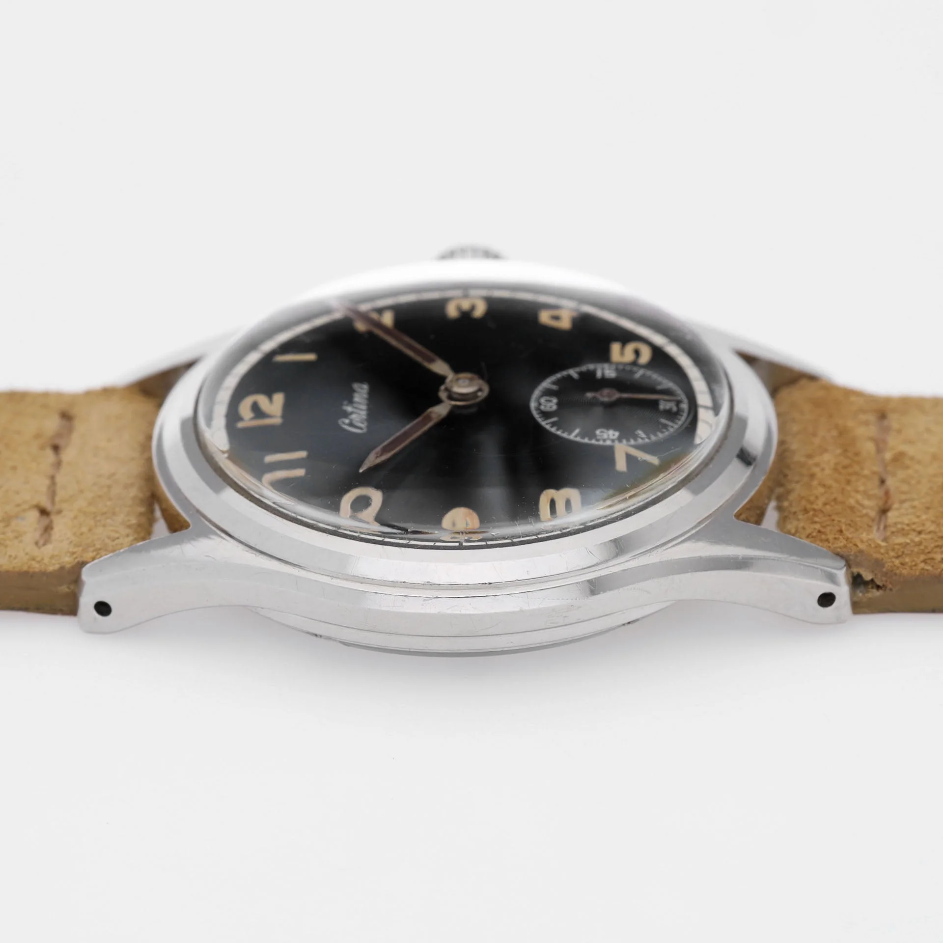 Certina 8721.1 Dress Watch in Steel Glossy Black Dial - Image 8