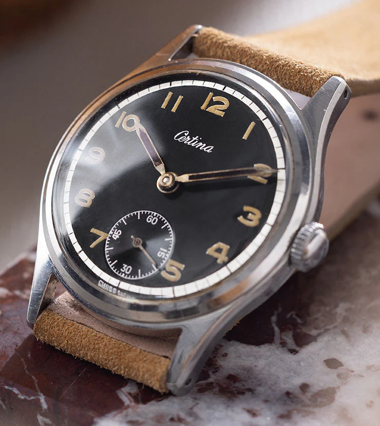 Certina 8721.1 Dress Watch in Steel Glossy Black Dial - Image 9