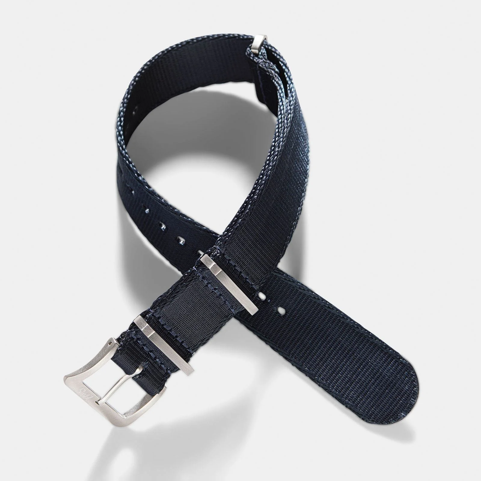 Deluxe Nylon Single Pass Watch Strap Navy Blue - Image 8