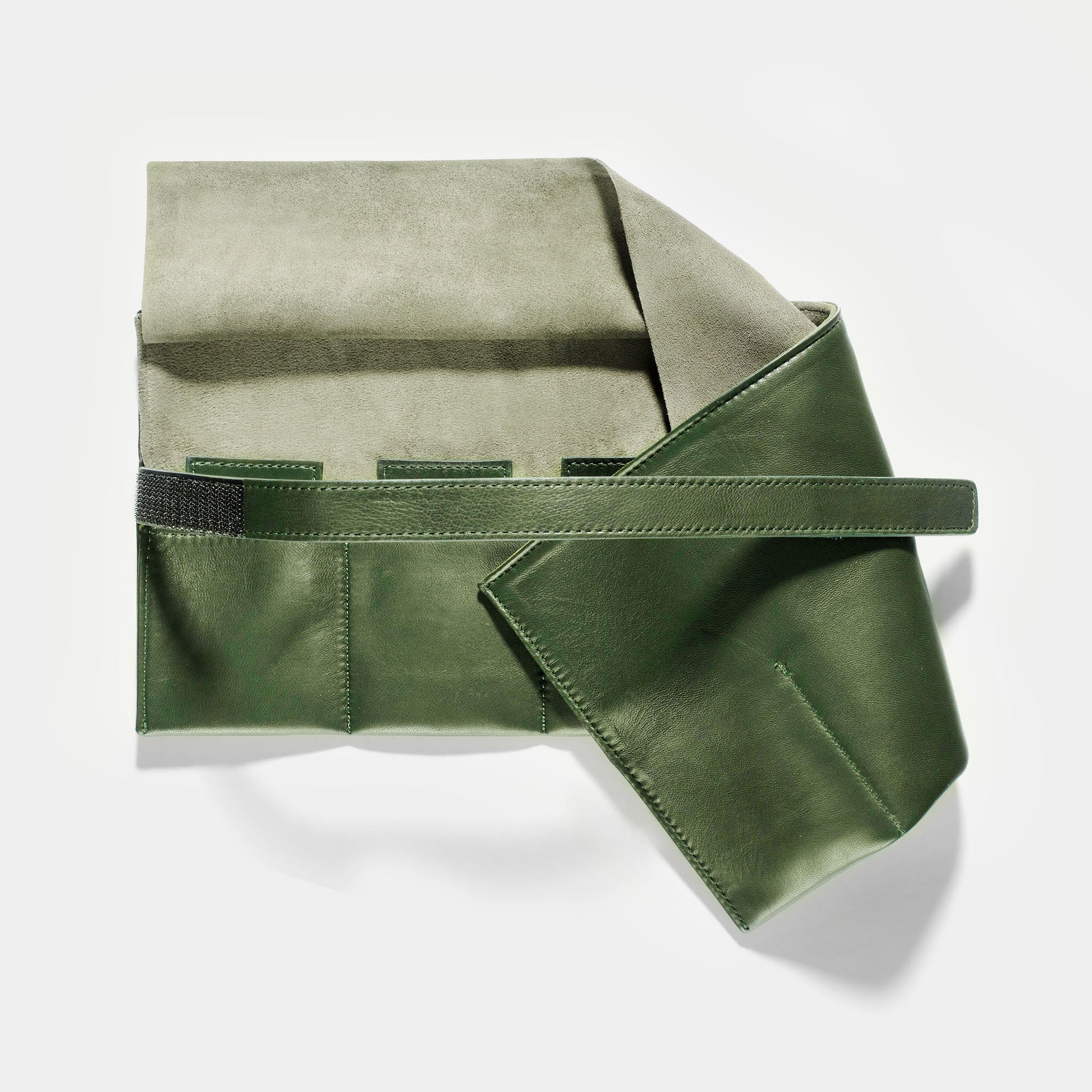 Emerald Green 6 Watches Leather Roll - Image 4