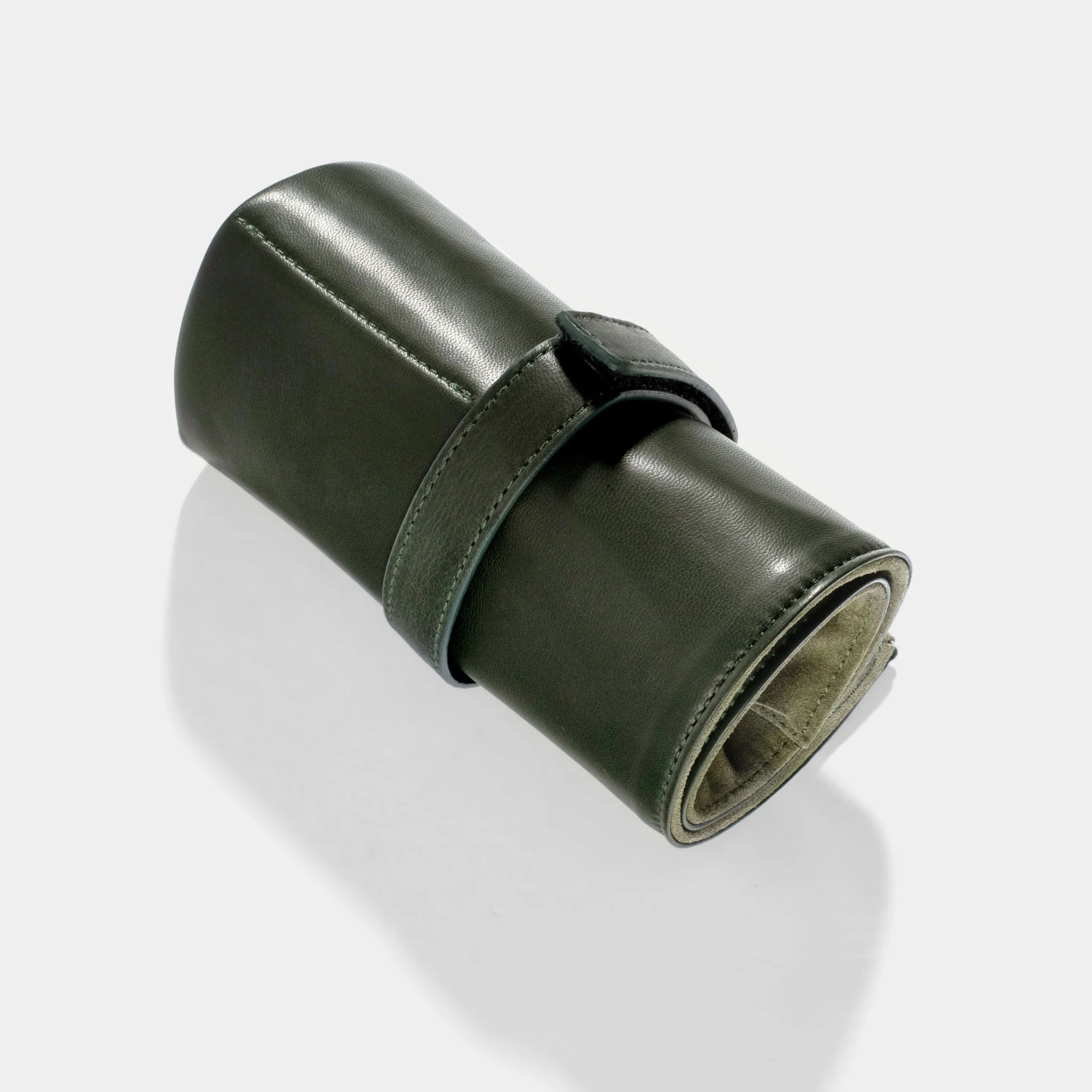 Forest Green 6 Watches Leather Roll - Image 4