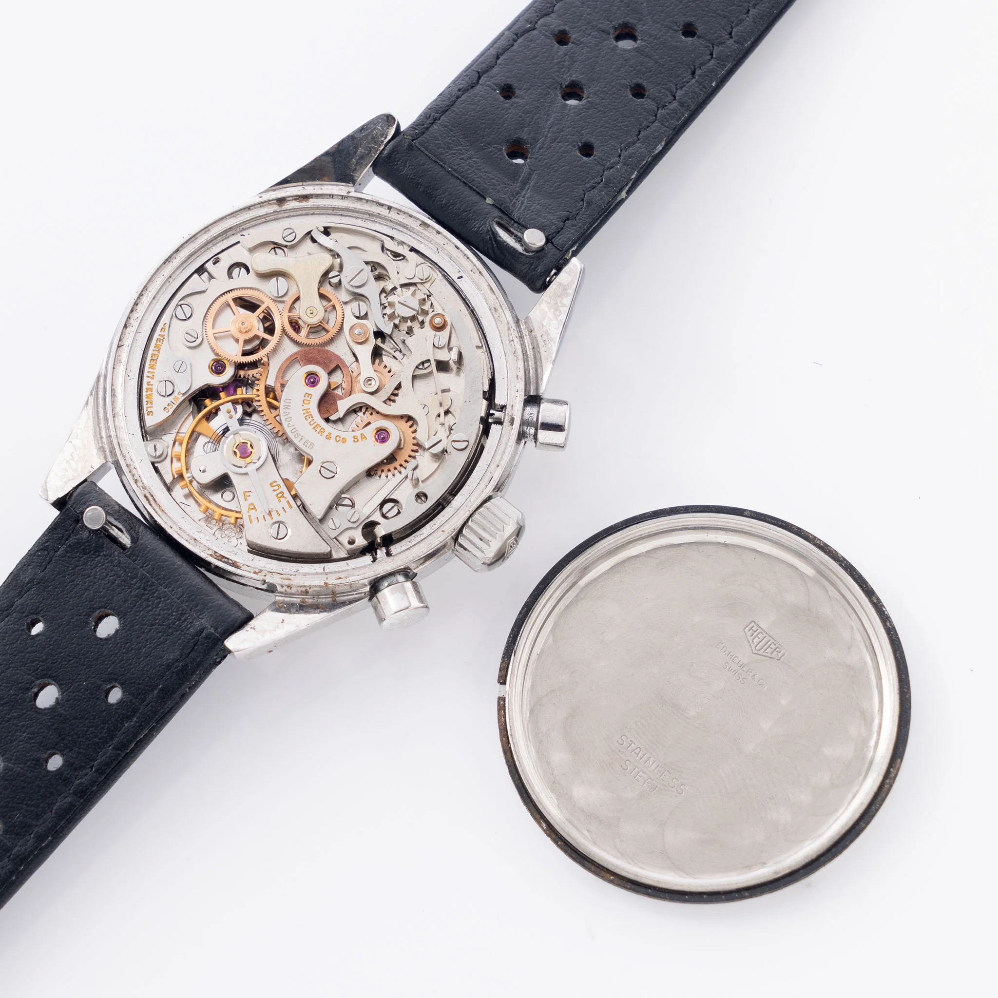 Heuer Carrera 12 Silver Dial "Red Tachy" Ref. 2447 - Image 7