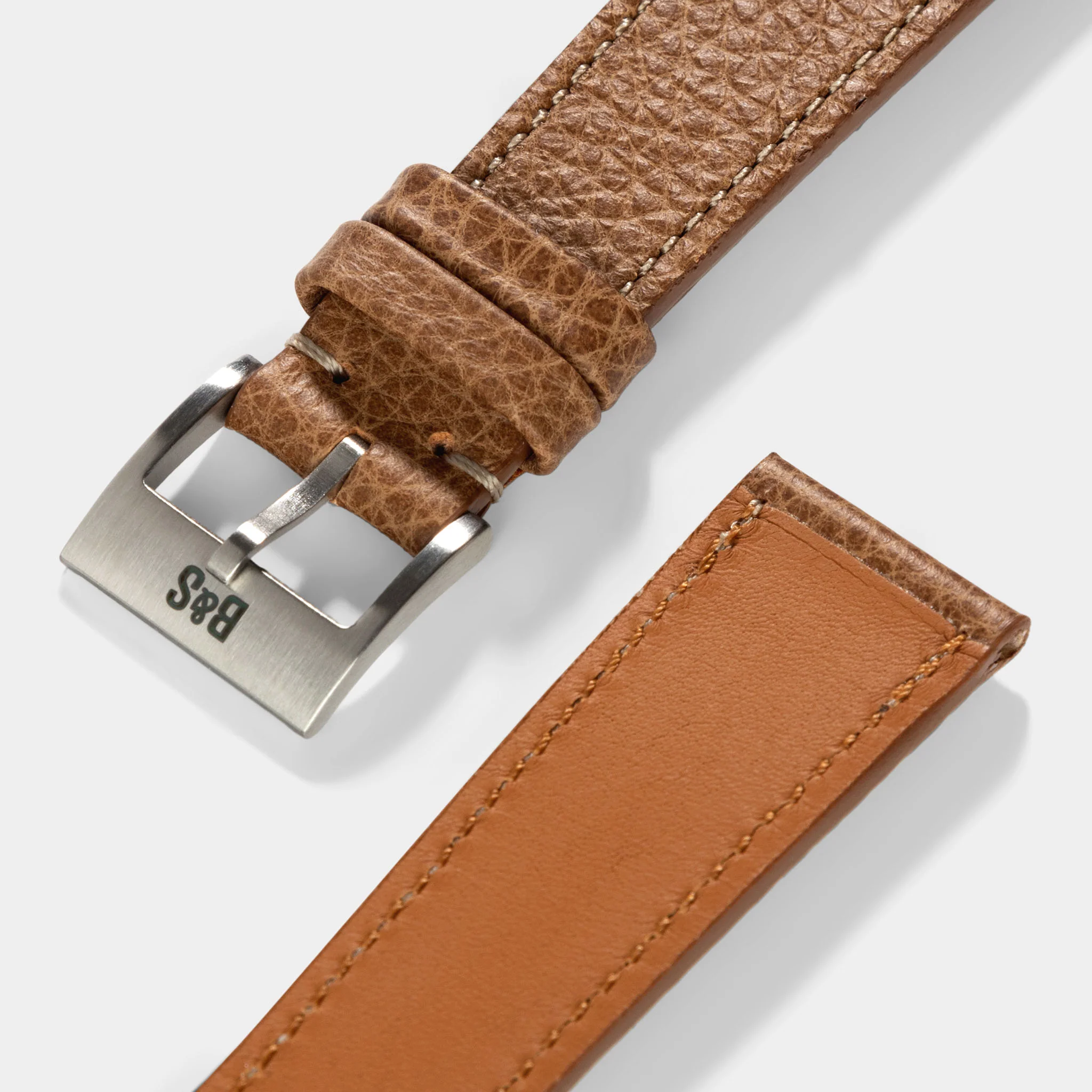 Kansas Brown Leather Watch Strap - Image 3