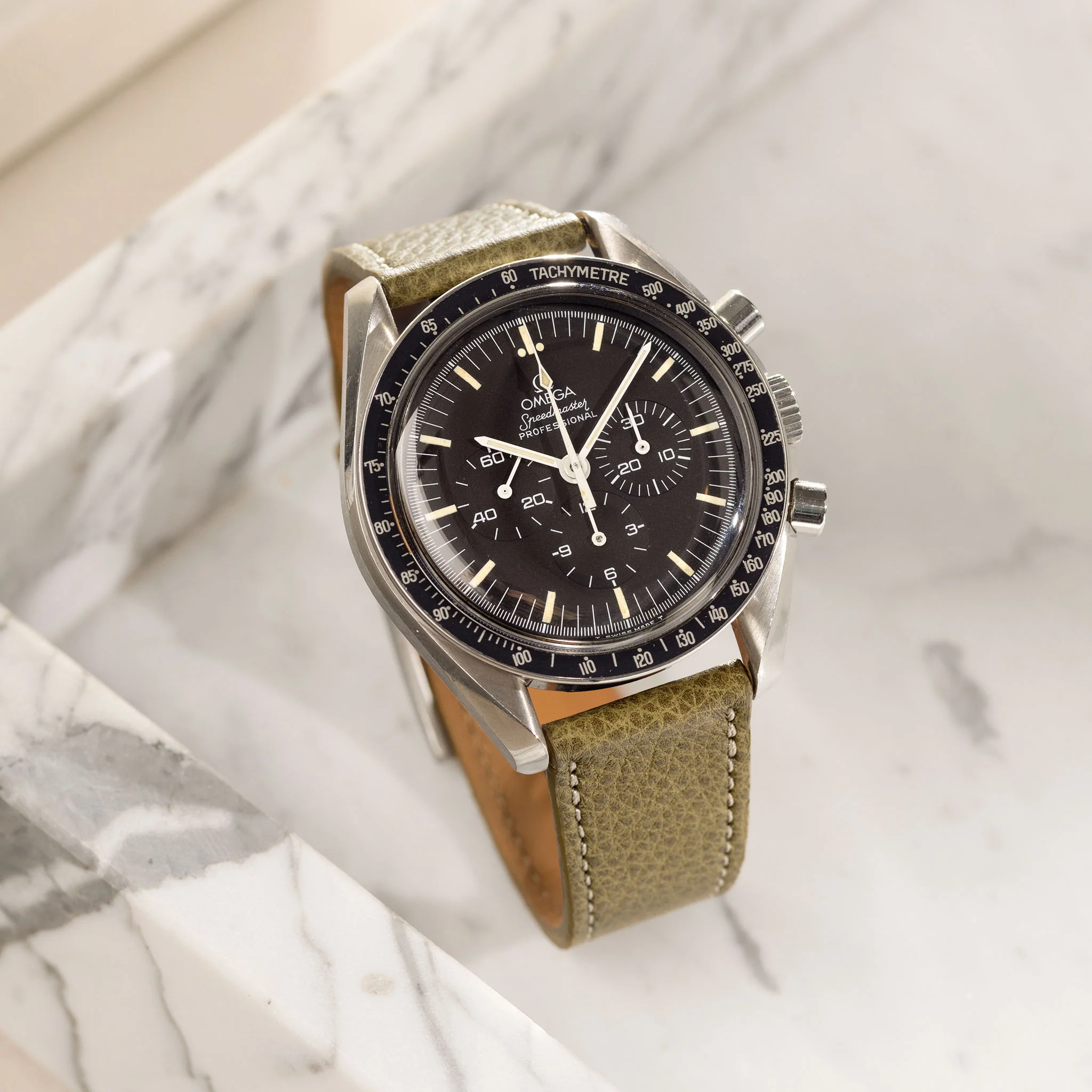 Kansas Green Leather Watch Strap - Image 6