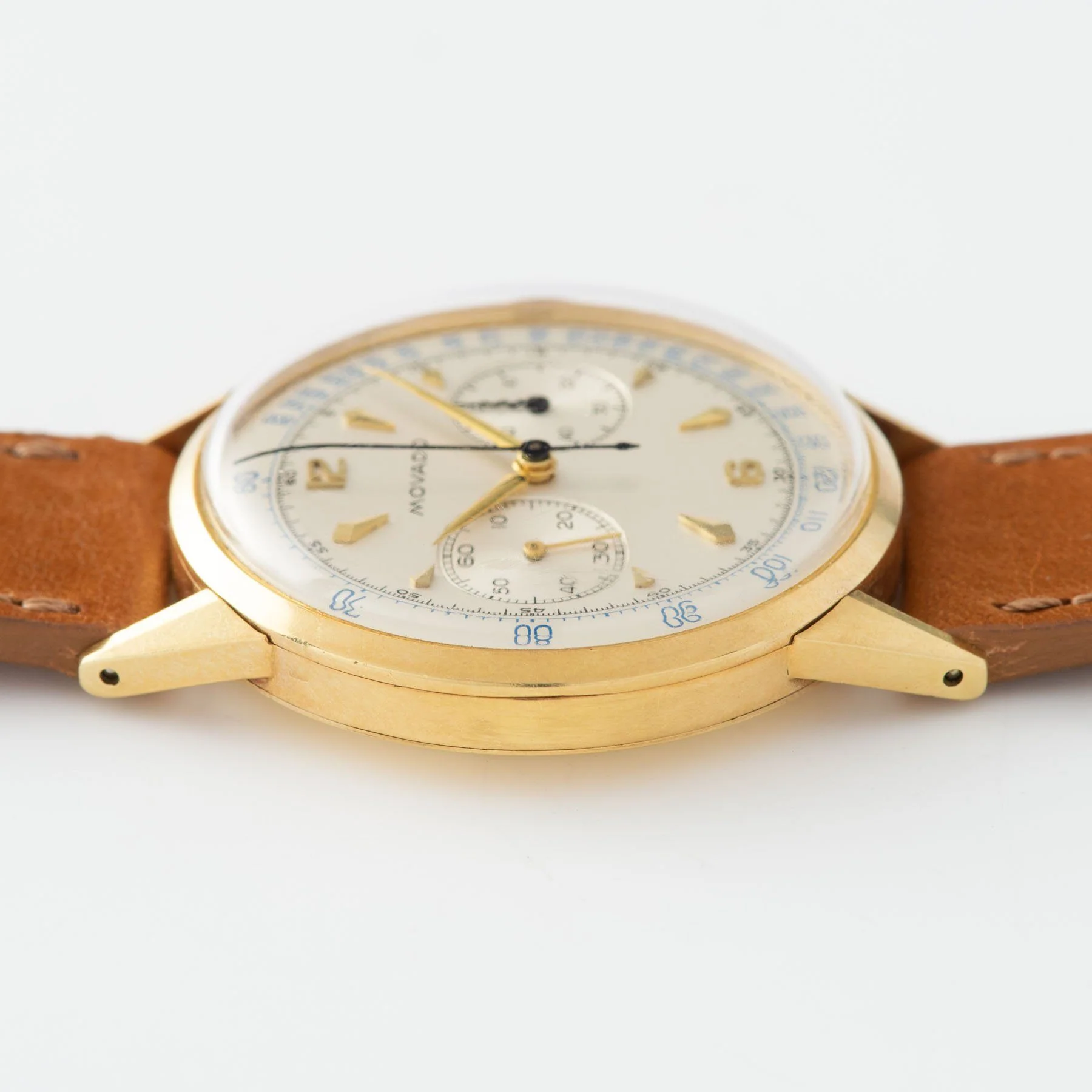 Movado M90 Yellow Gold Chronograph Watch - Image 7