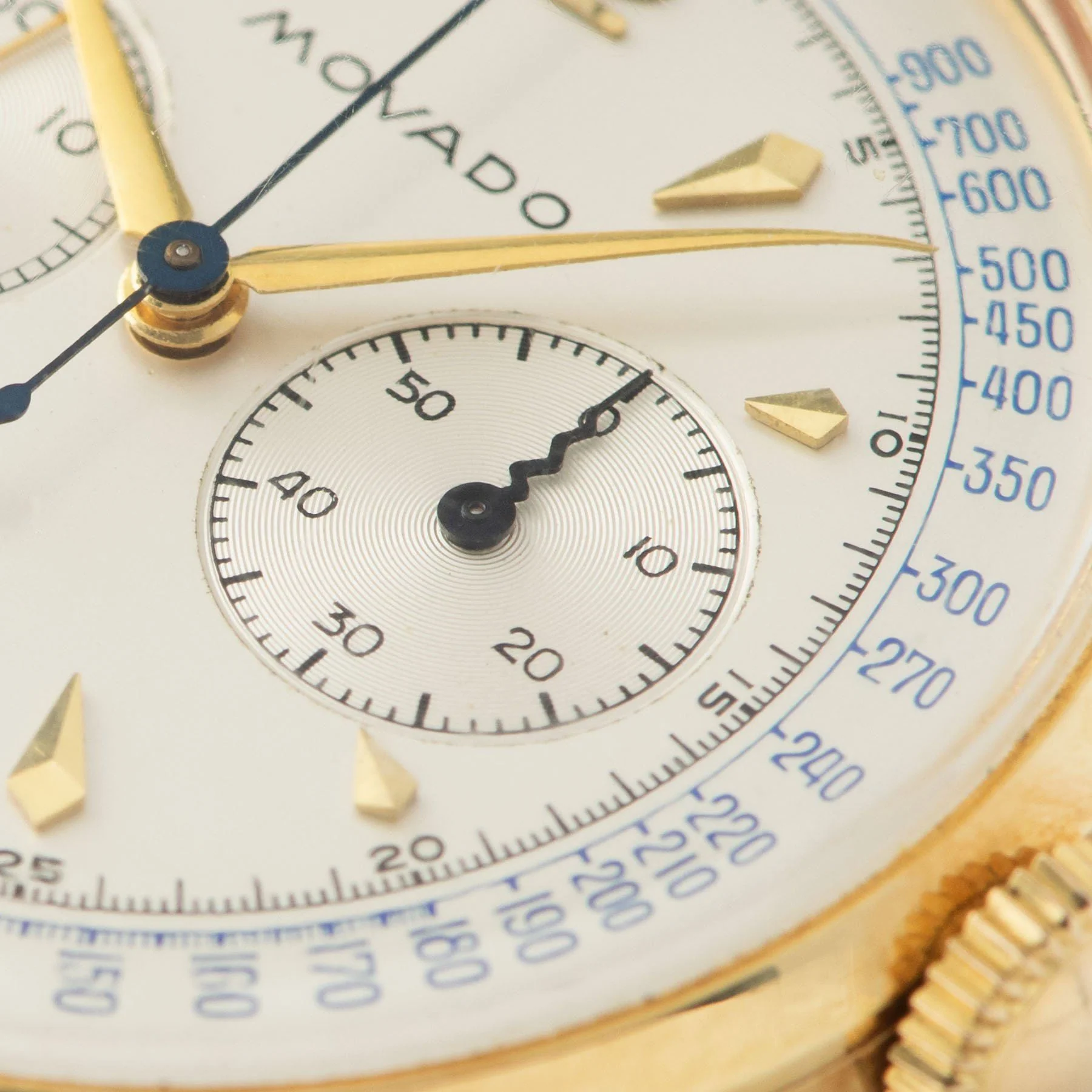 Movado M90 Yellow Gold Chronograph Watch - Image 9