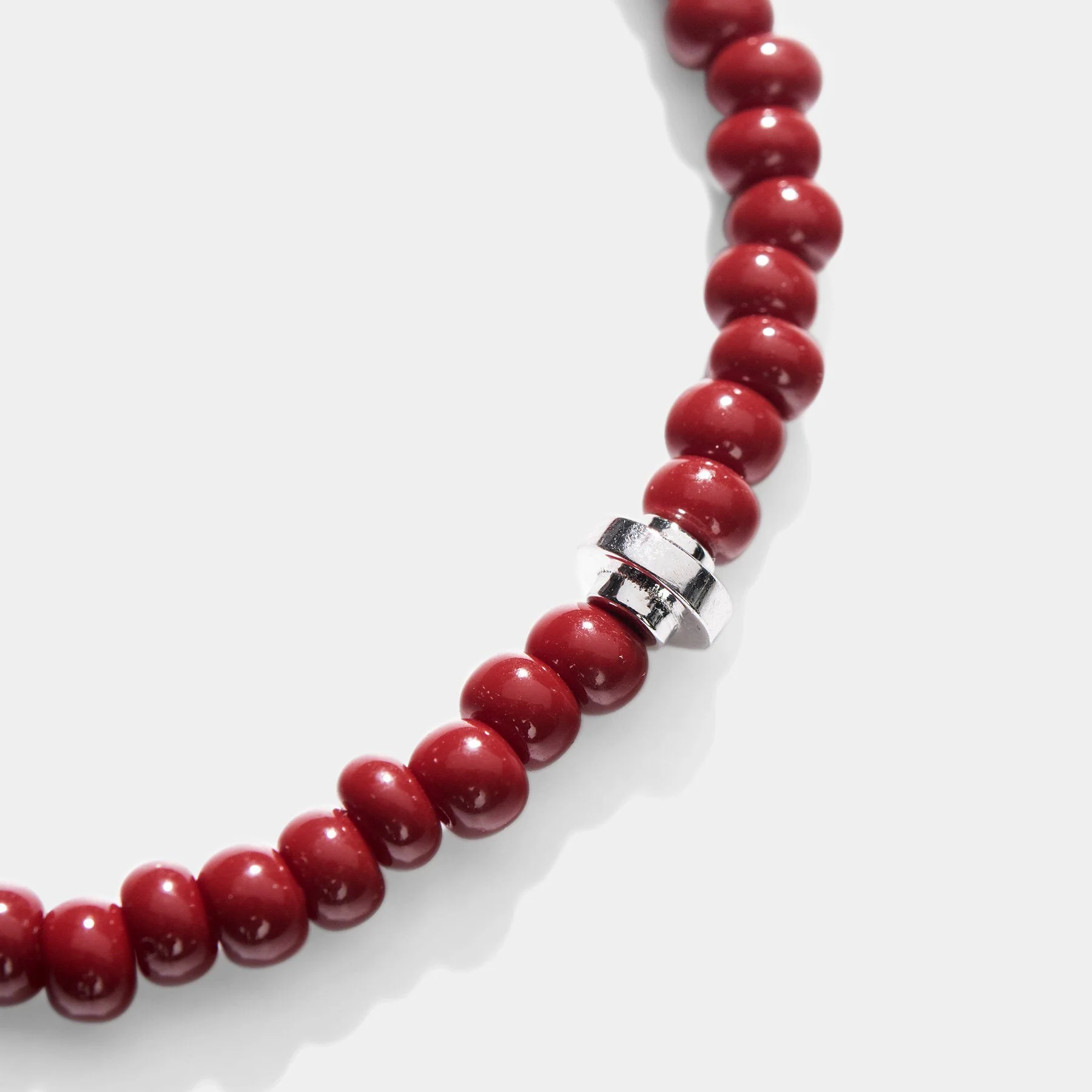 Oskar Gydell Large Seed Beads With Deco Bead - Oxblood - Image 3