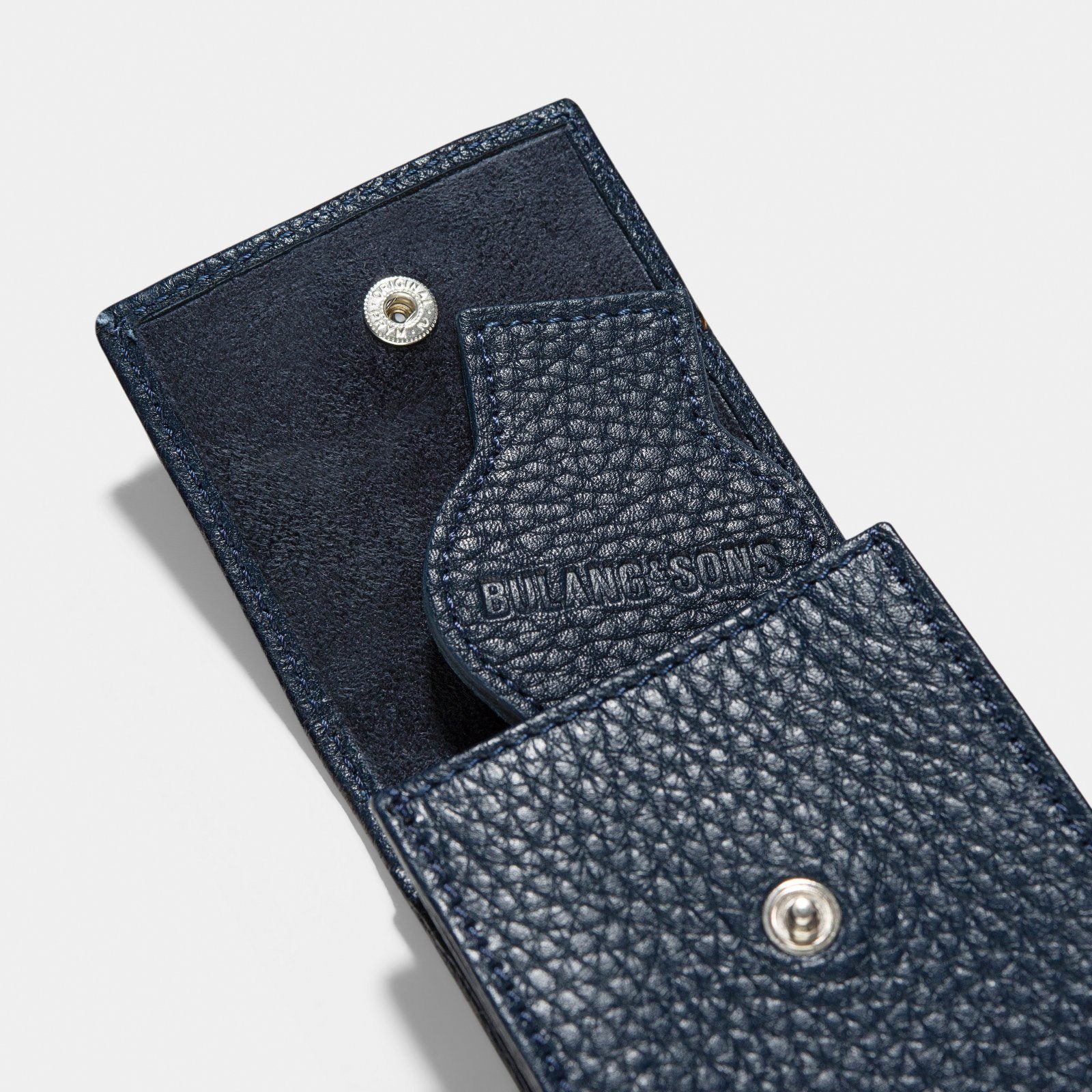 Oxford Blue Luxury Leather Watch Pouch - Image 3