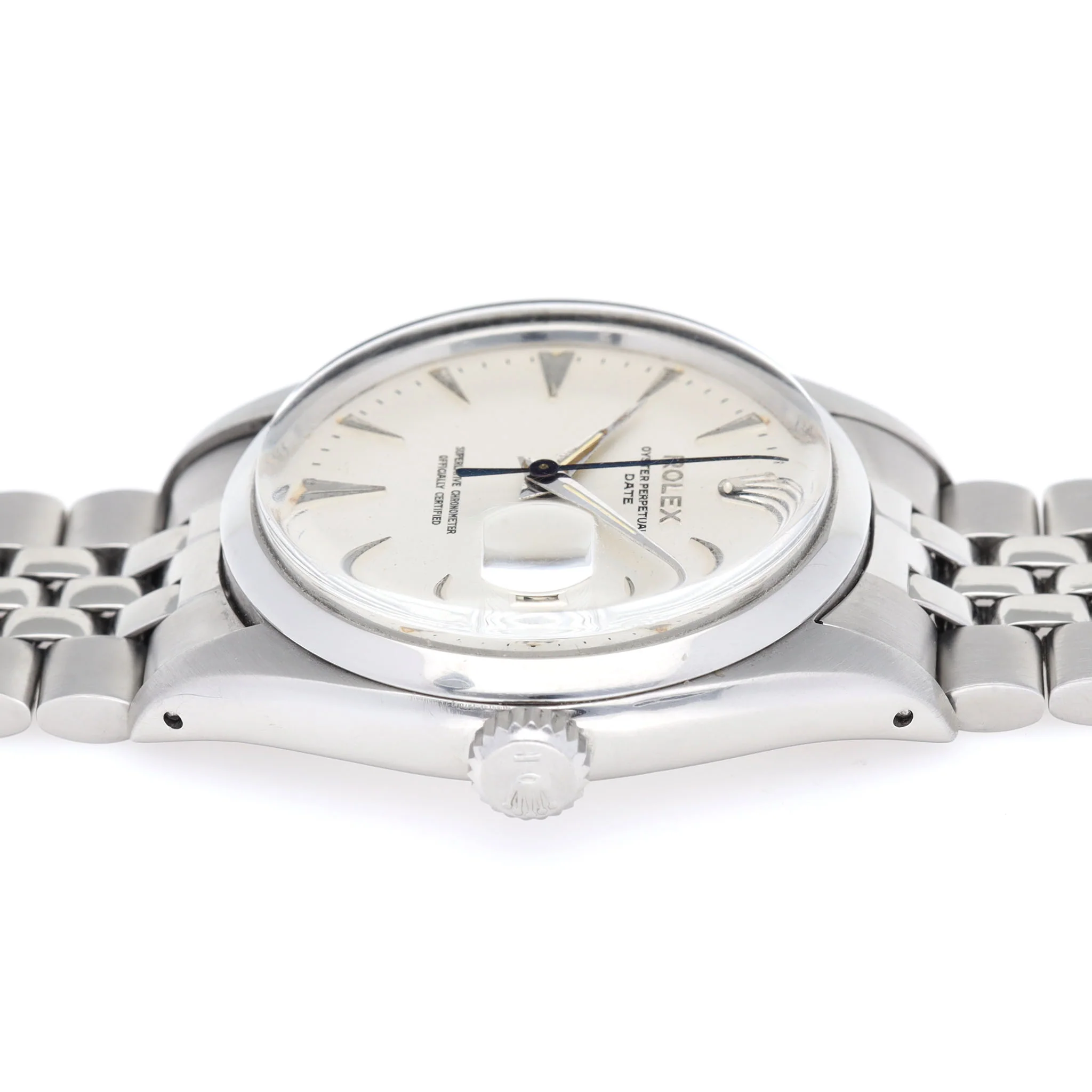 Rolex Date Matte Silver "Swiss Only" Dial ref 1500 - Image 6