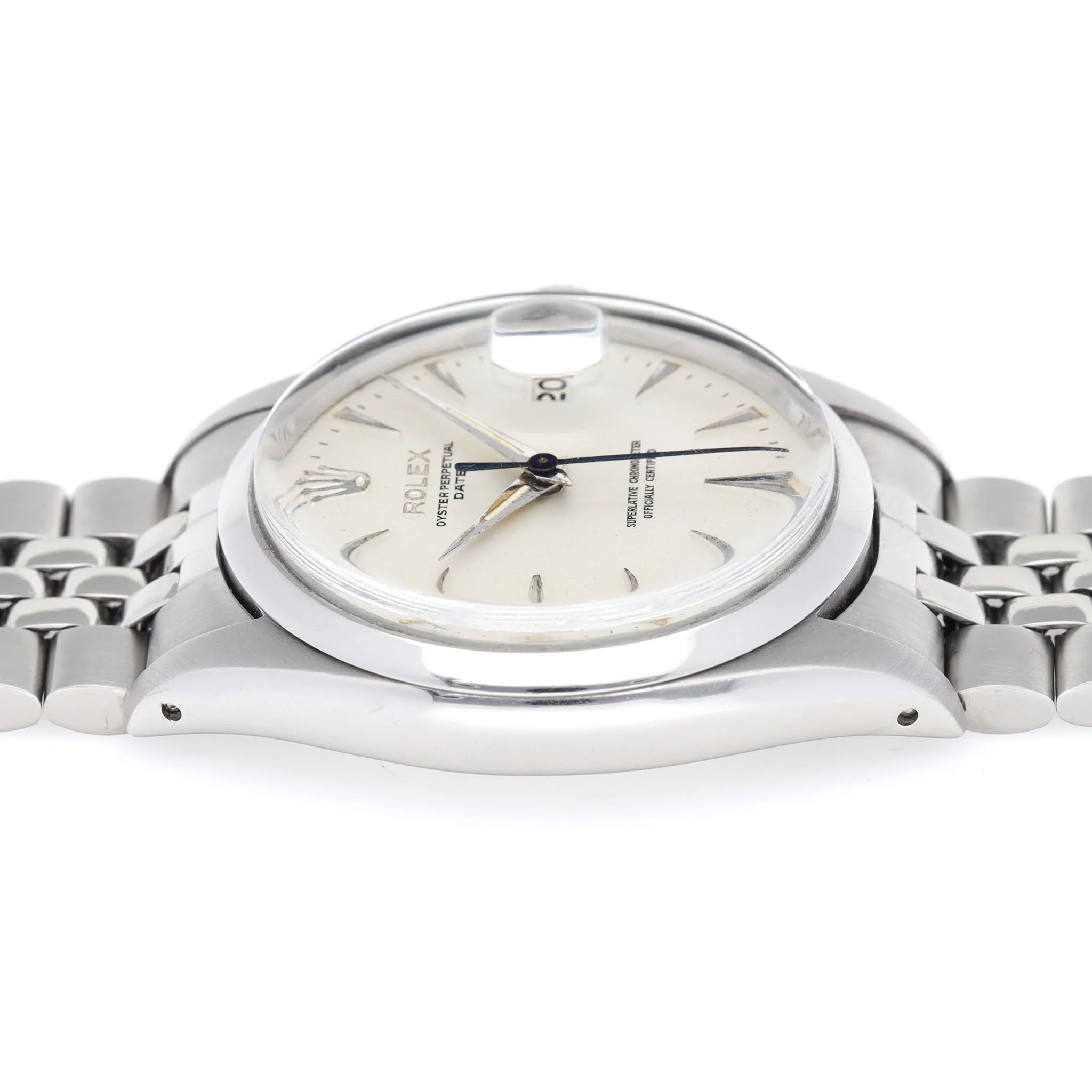 Rolex Date Matte Silver "Swiss Only" Dial ref 1500 - Image 7