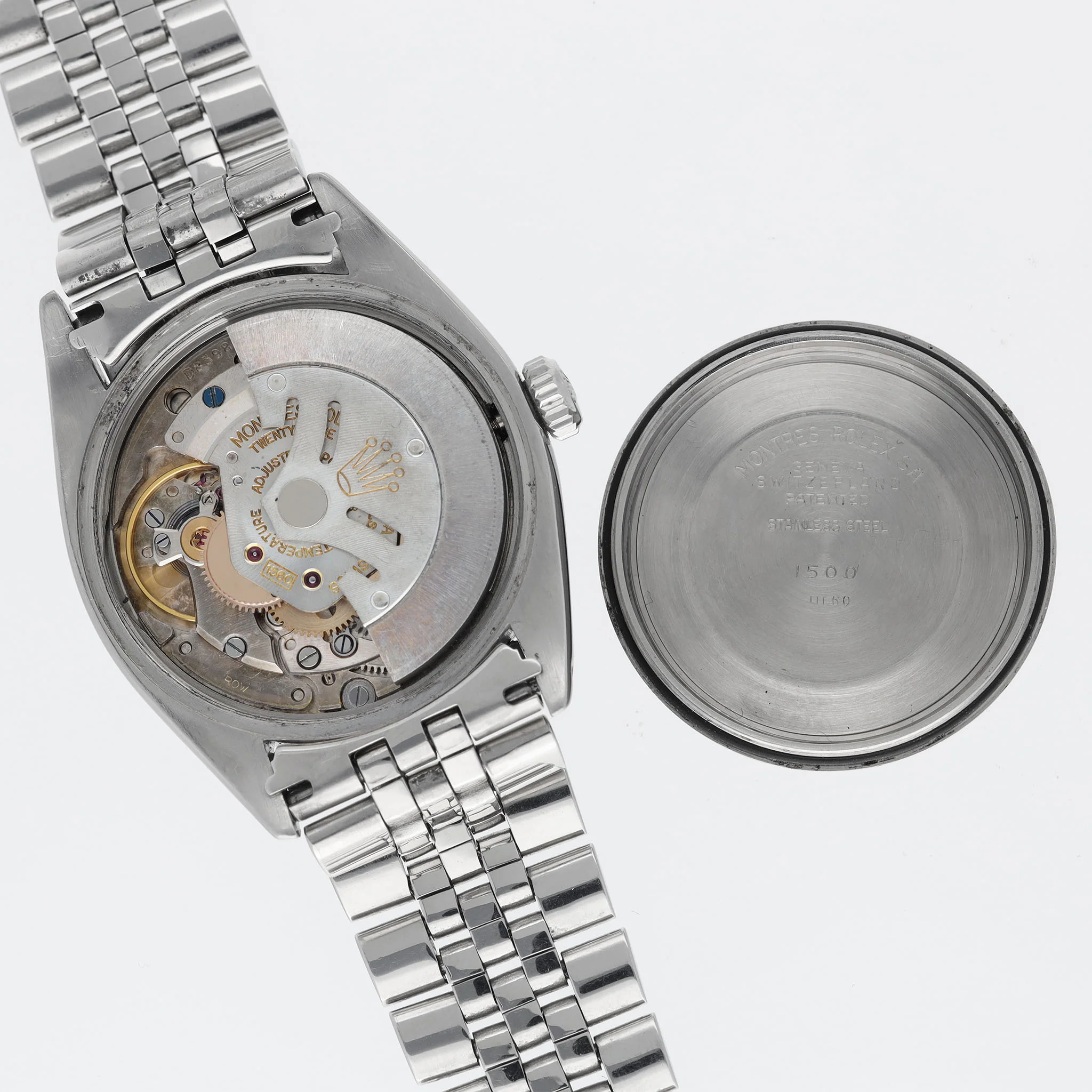 Rolex Date Matte Silver "Swiss Only" Dial ref 1500 - Image 8