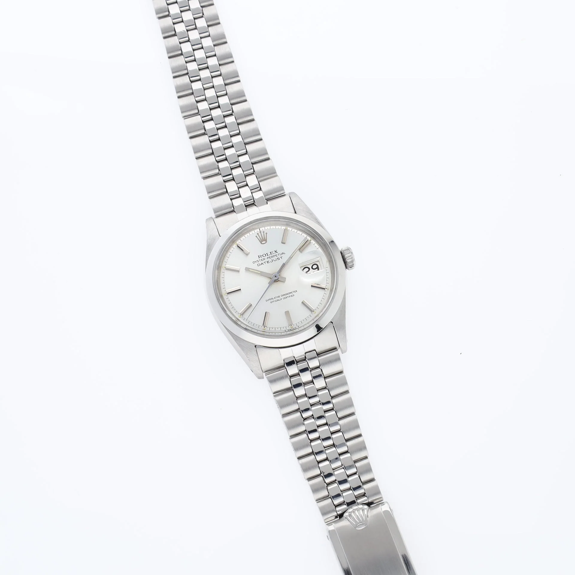 Rolex Datejust 1600 Silver Soleil Pie Pan Dial - Image 5