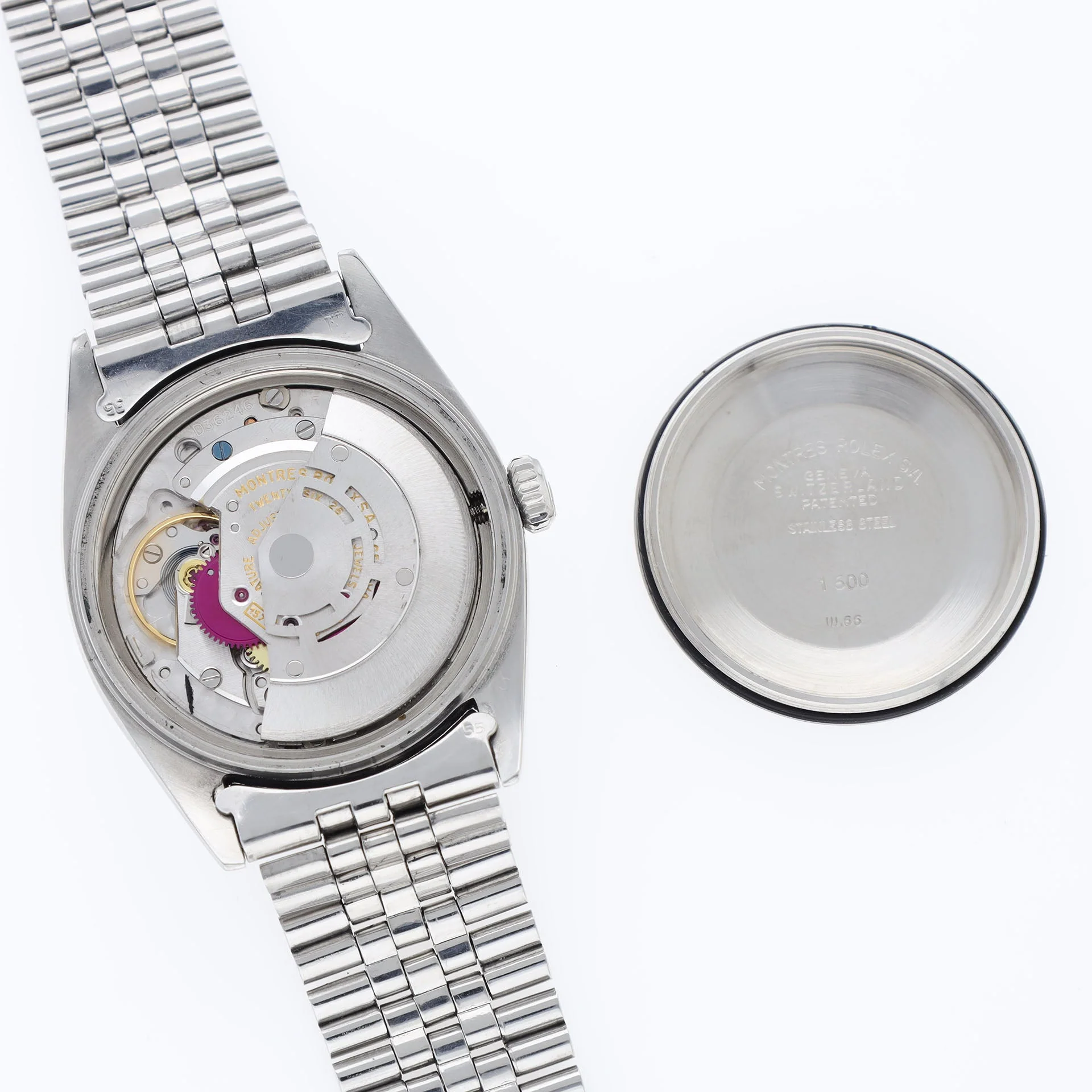 Rolex Datejust 1600 Silver Soleil Pie Pan Dial - Image 6