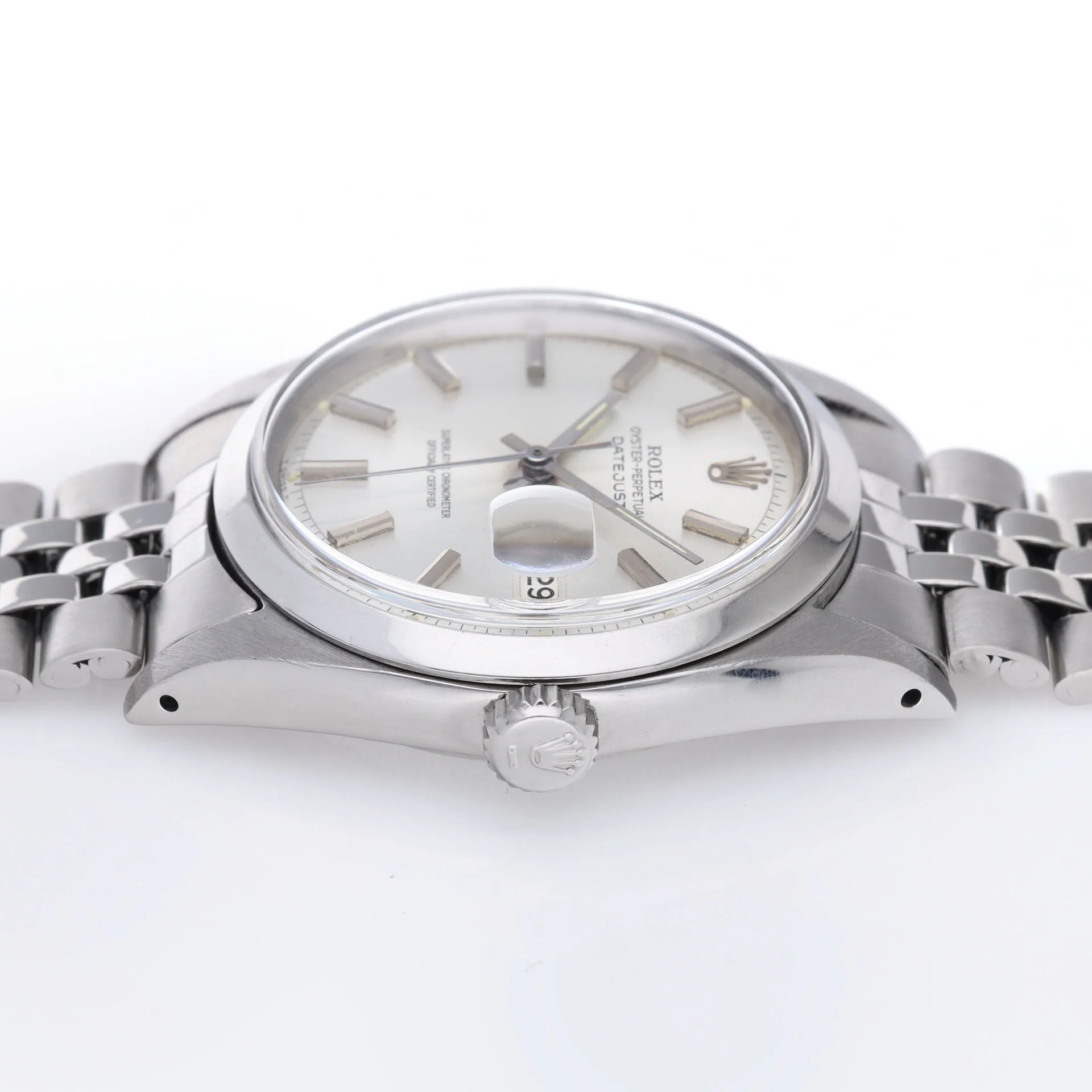 Rolex Datejust 1600 Silver Soleil Pie Pan Dial - Image 7