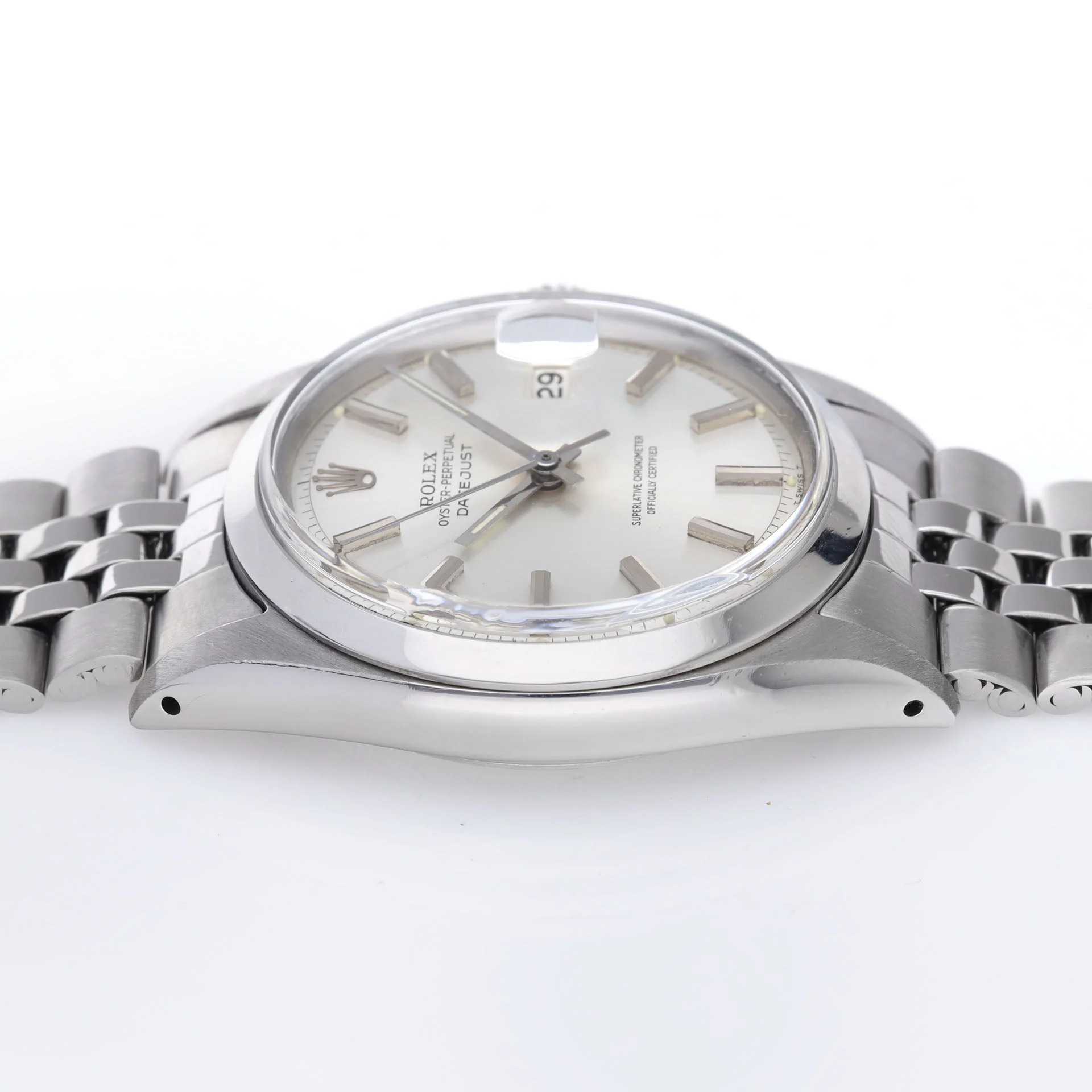 Rolex Datejust 1600 Silver Soleil Pie Pan Dial - Image 8