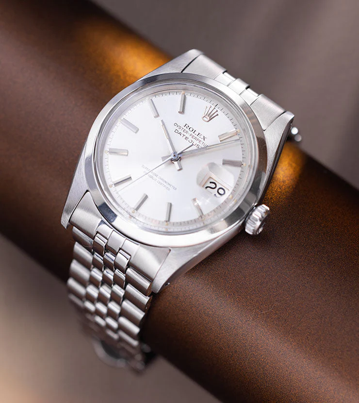 Rolex Datejust 1600 Silver Soleil Pie Pan Dial - Image 9