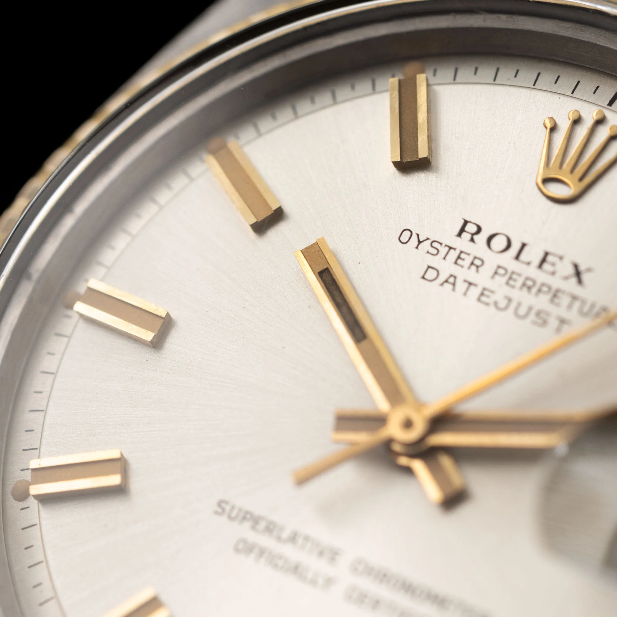 Rolex Datejust 1601/3 Steel and Yellow Gold Silver Wide Boy Dial - Image 4