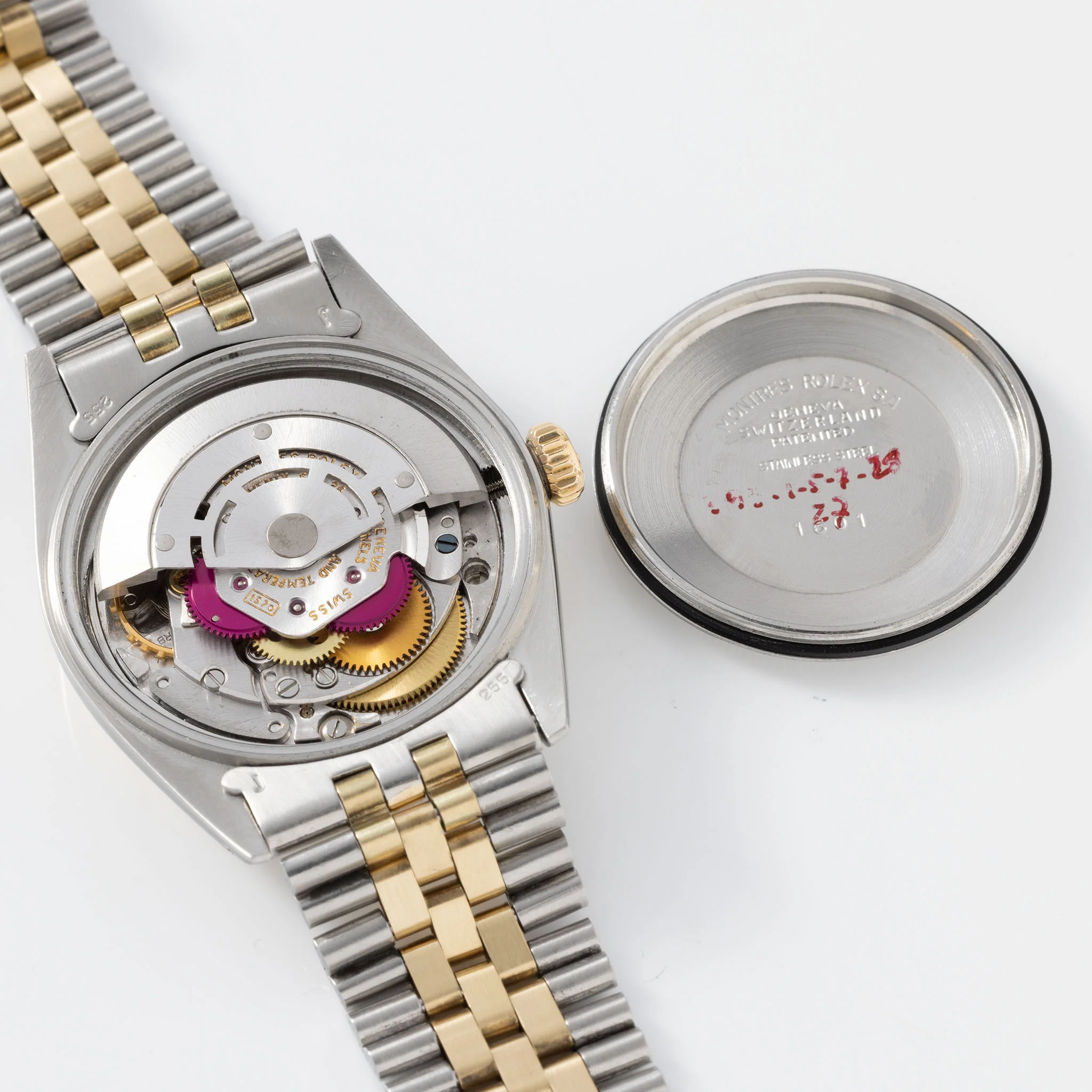 Rolex Datejust 1601/3 Steel and Yellow Gold Silver Wide Boy Dial - Image 8