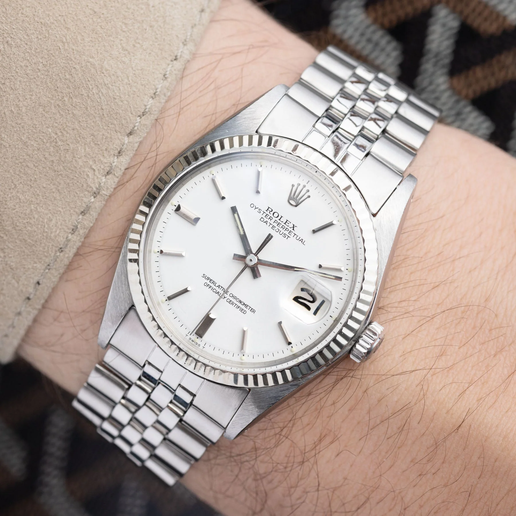 Rolex Datejust 1601 Cool Matte White Dial - Image 3