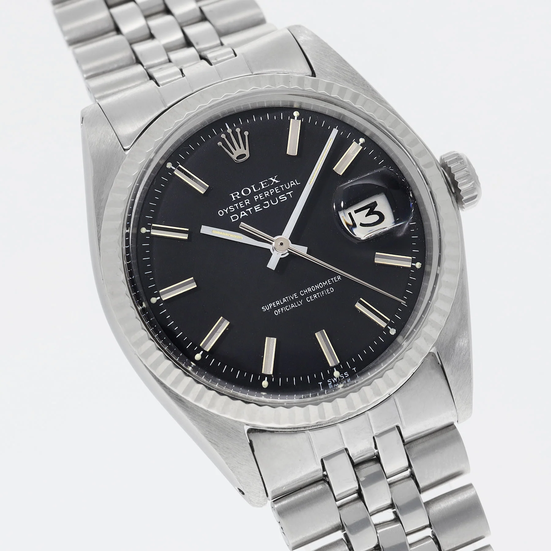 Rolex Datejust Black dial ref 1601 - Image 3