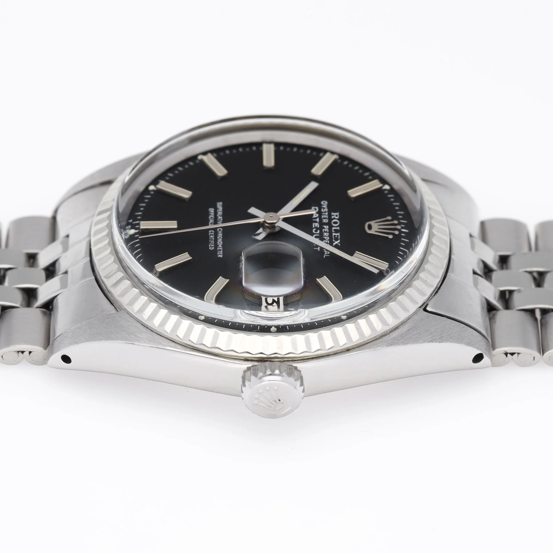 Rolex Datejust Black dial ref 1601 - Image 4