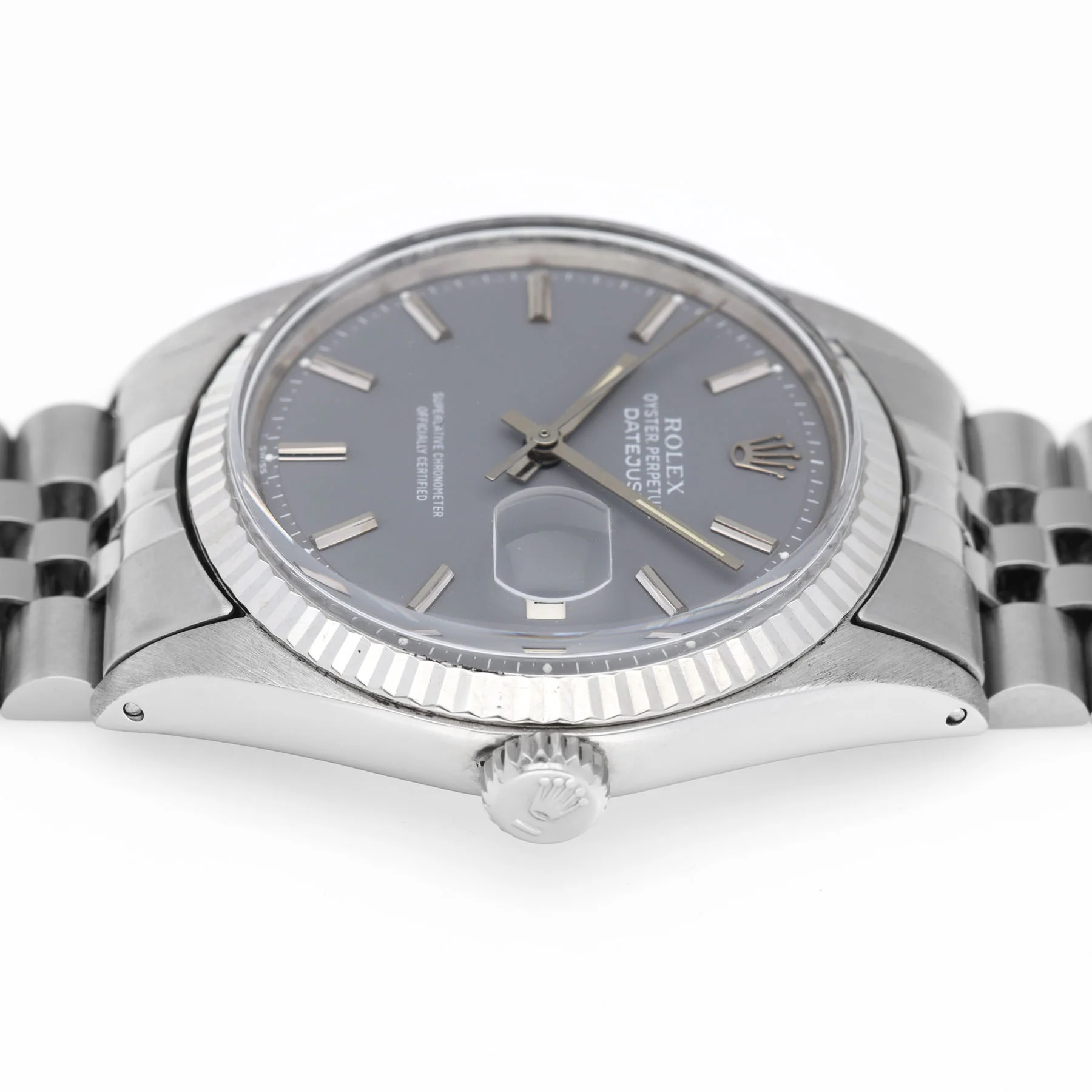 Rolex Datejust Slate Grey Dial Ref 1601 - Image 5