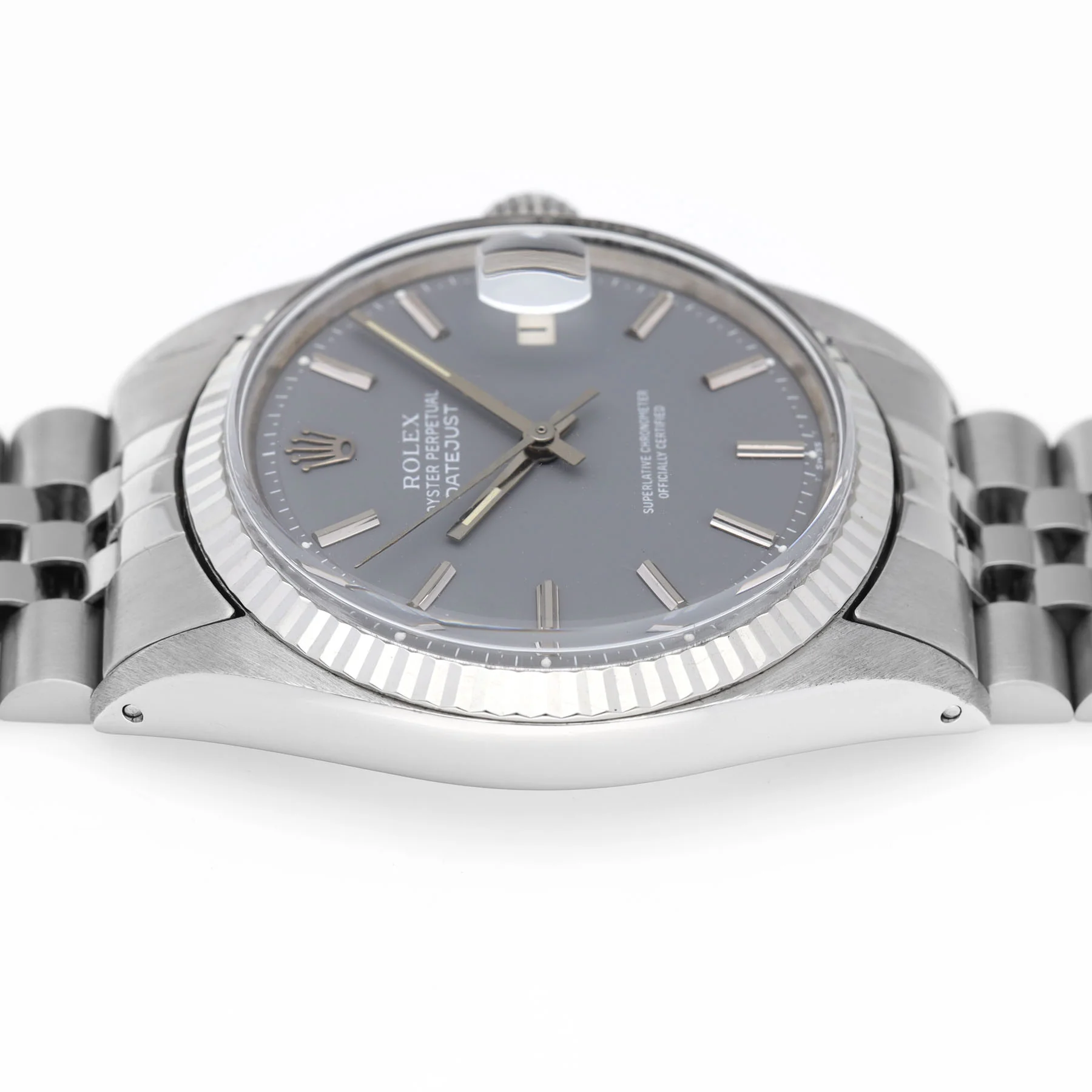 Rolex Datejust Slate Grey Dial Ref 1601 - Image 6