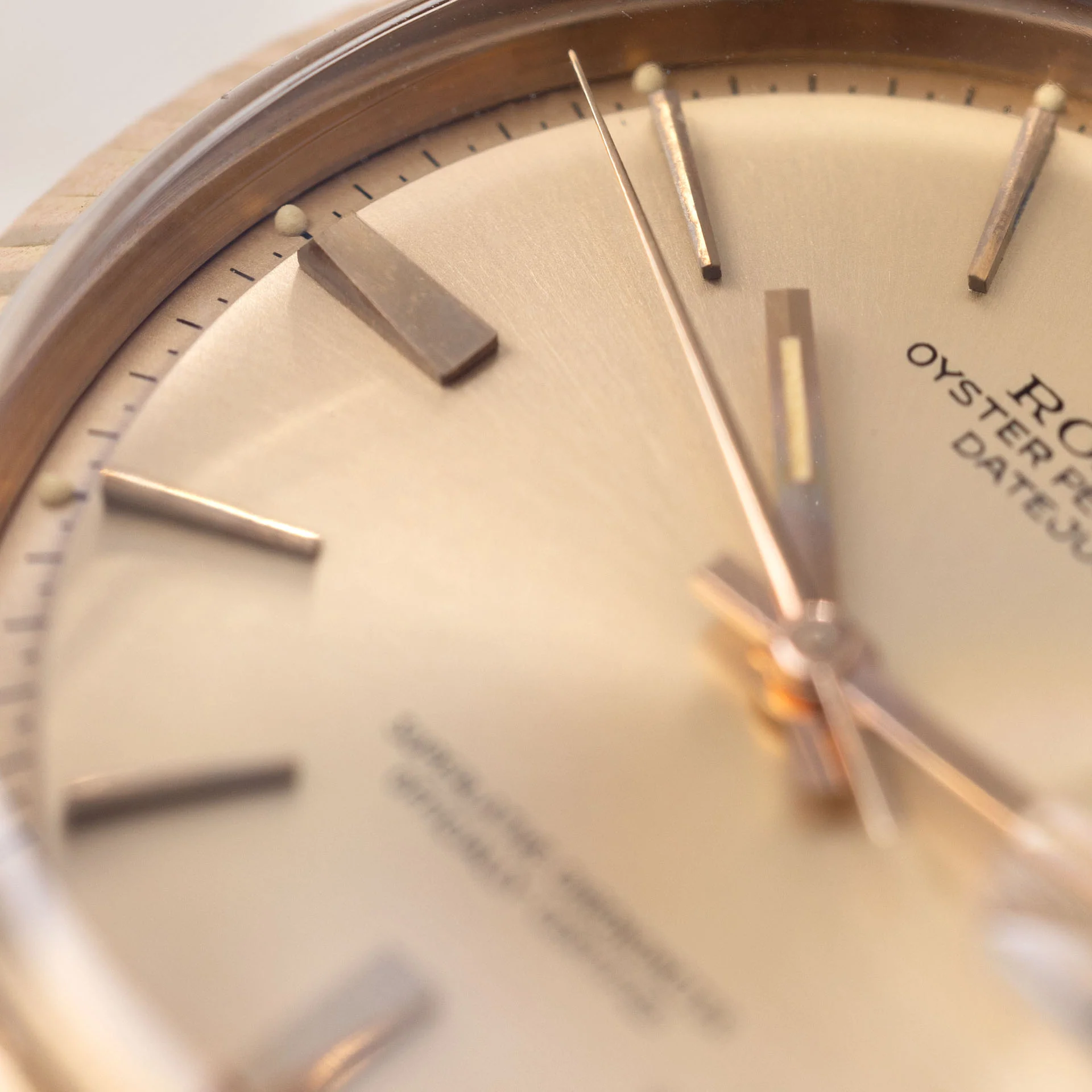 Rolex Datejust 1601 “Pink on Pink” Rose Gold Case Bracelet and Dial - Image 3