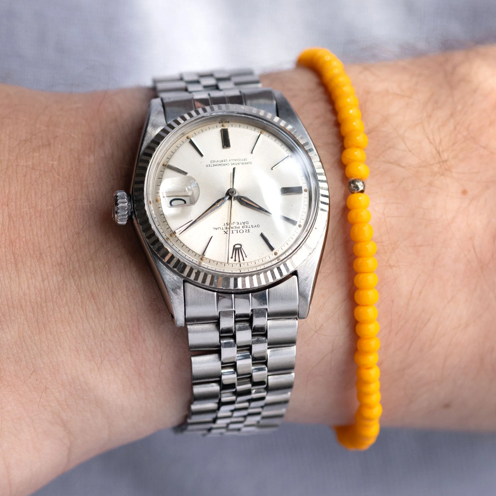 Rolex Datejust 1601 Silver Dial Alpha Hands Rare Clasp - Image 4