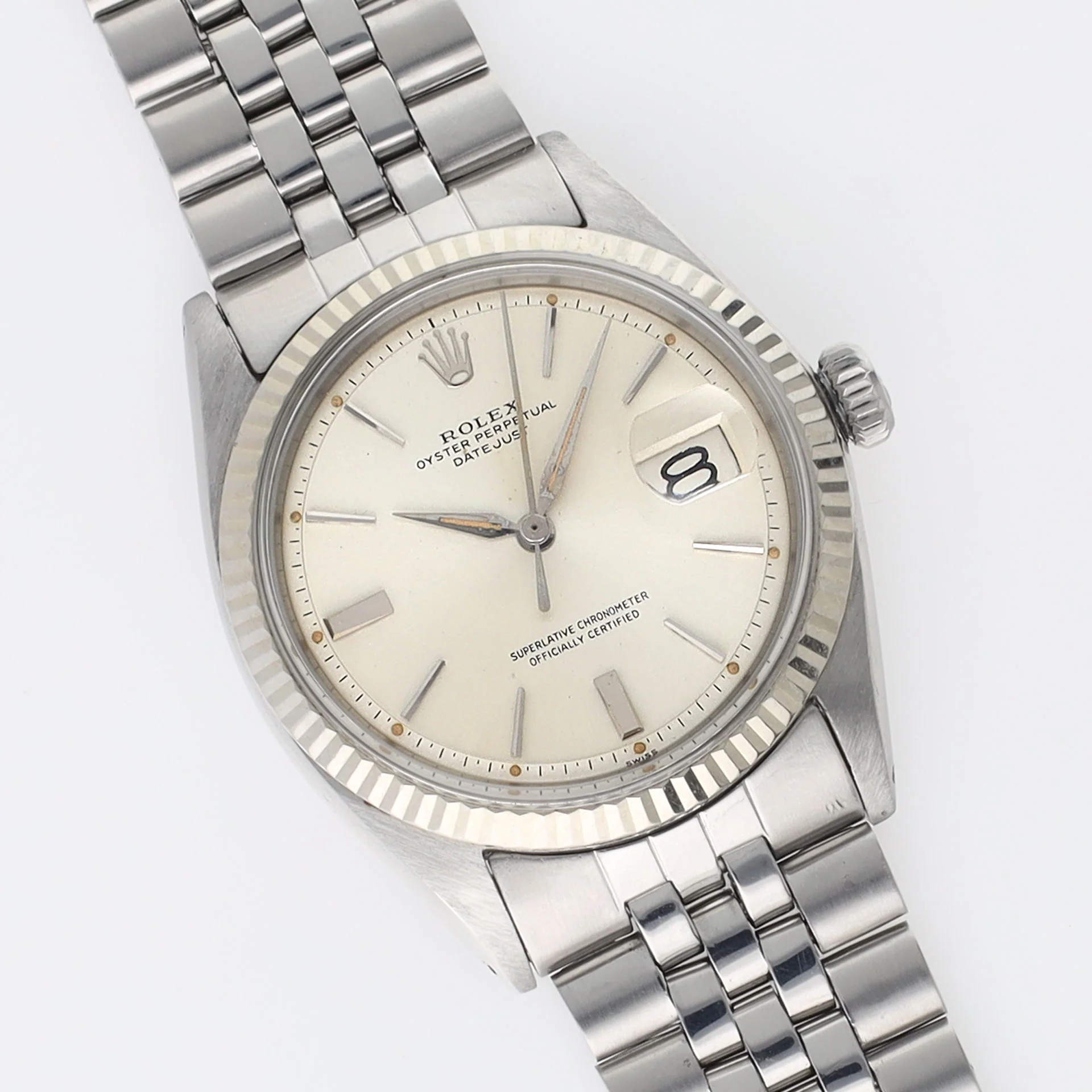 Rolex Datejust 1601 Silver Dial Alpha Hands Rare Clasp - Image 6