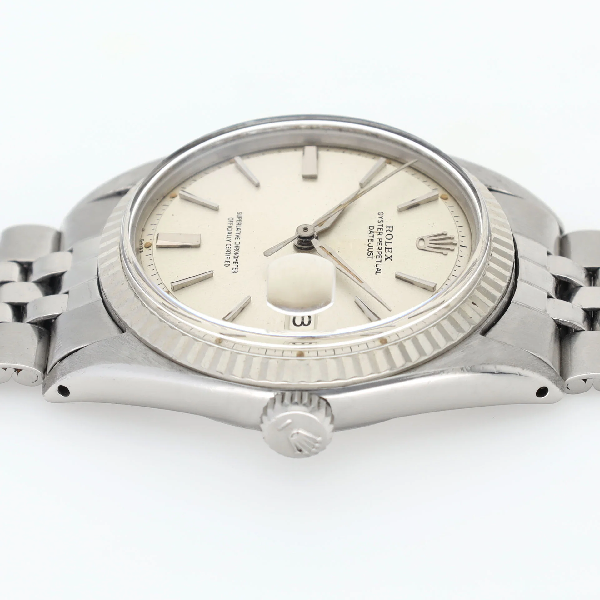 Rolex Datejust 1601 Silver Dial Alpha Hands Rare Clasp - Image 8
