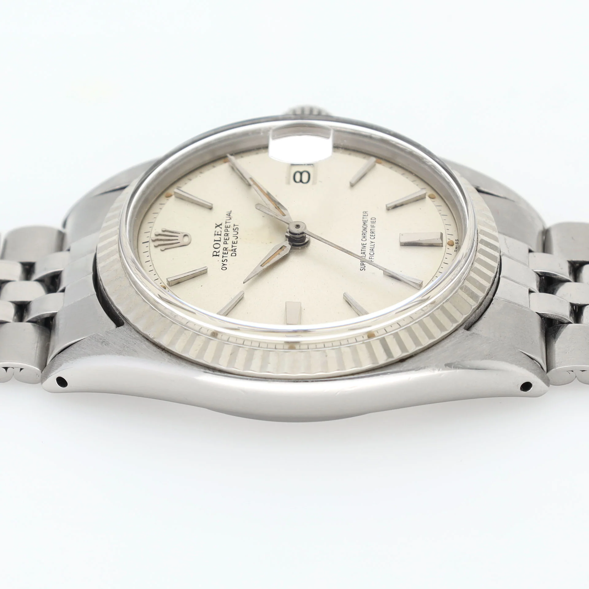 Rolex Datejust 1601 Silver Dial Alpha Hands Rare Clasp - Image 9