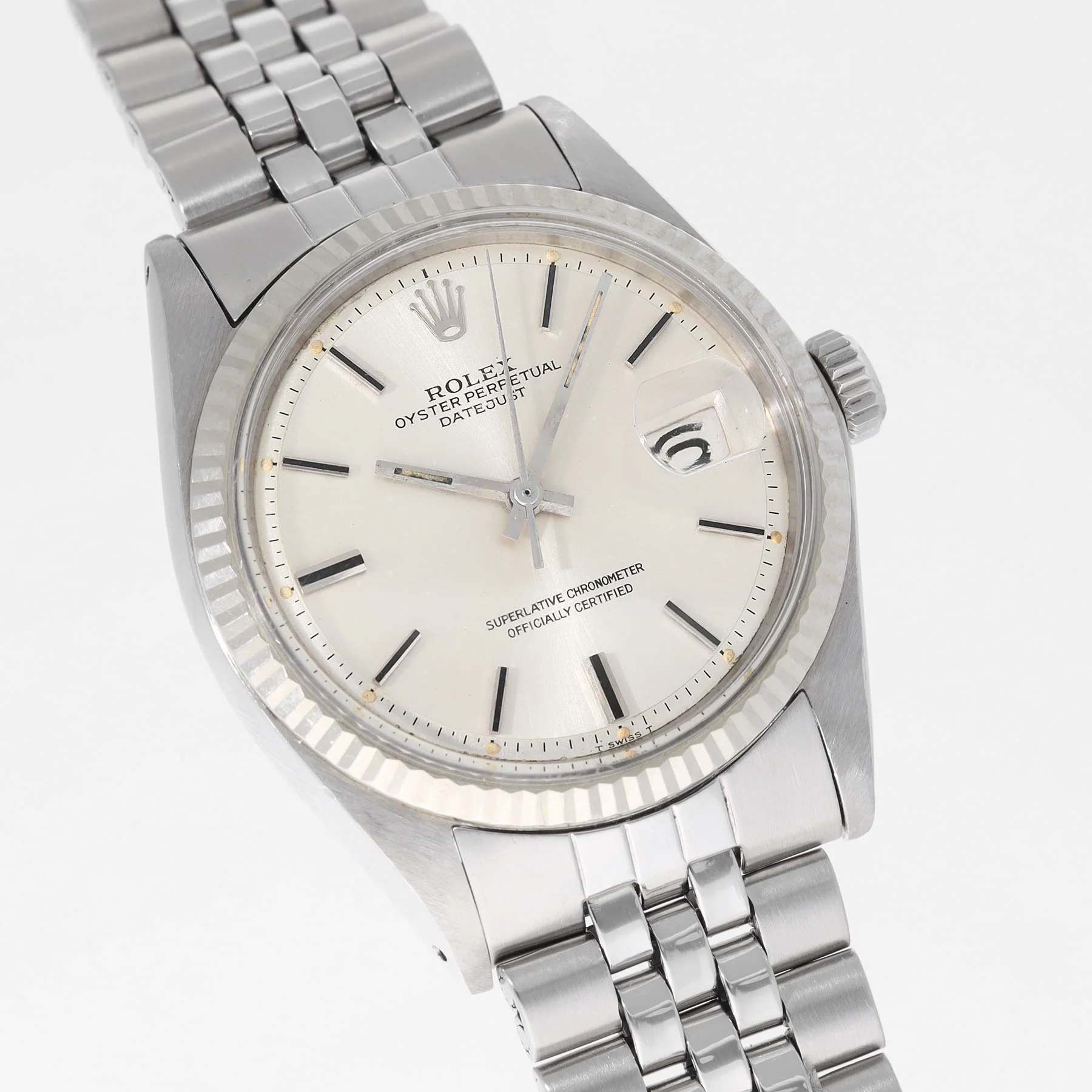 Rolex Datejust Silver Dial ref 1601 - Image 3